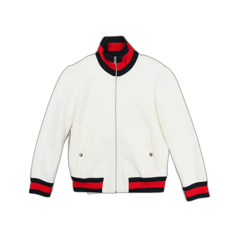 Gucci GUCCI Red Green Striped Short Jacket Size XS Size XS / US 0-2 / IT 36-38 - 1 Thumbnail