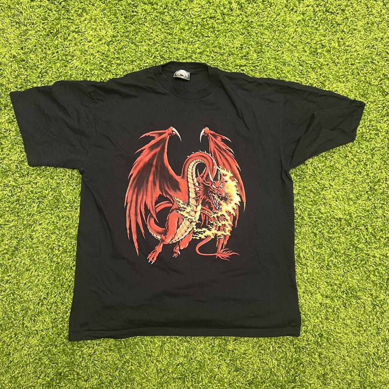 Vintage Thunder Sportswear Dragon T-shirt Size US XL / EU 56 / 4 - 1 Thumbnail