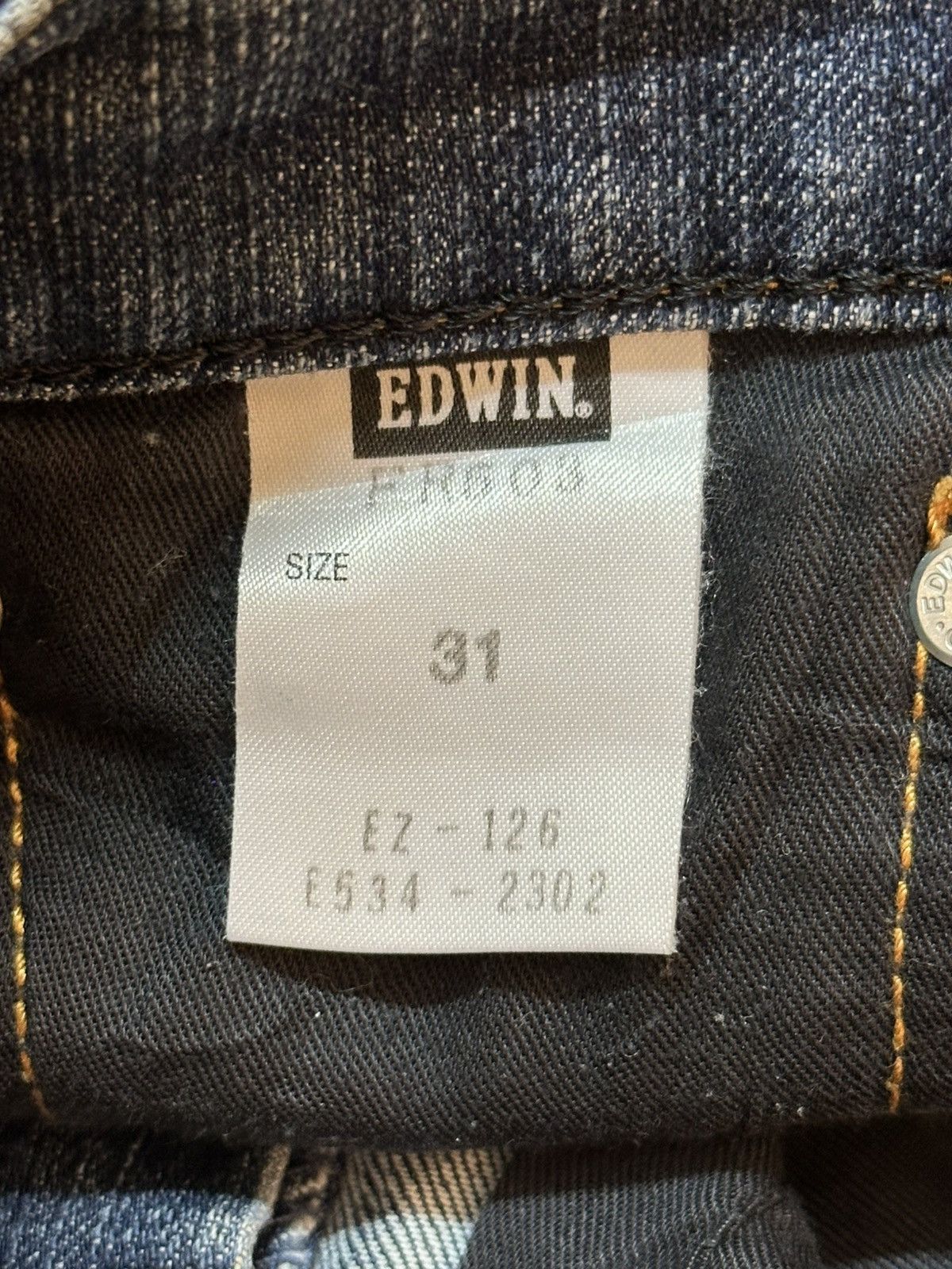 Edwin Vintage Japan Edwin Blue Faded Wash Style Baggy Jeans Size US 32 / EU 48 - 9 Thumbnail