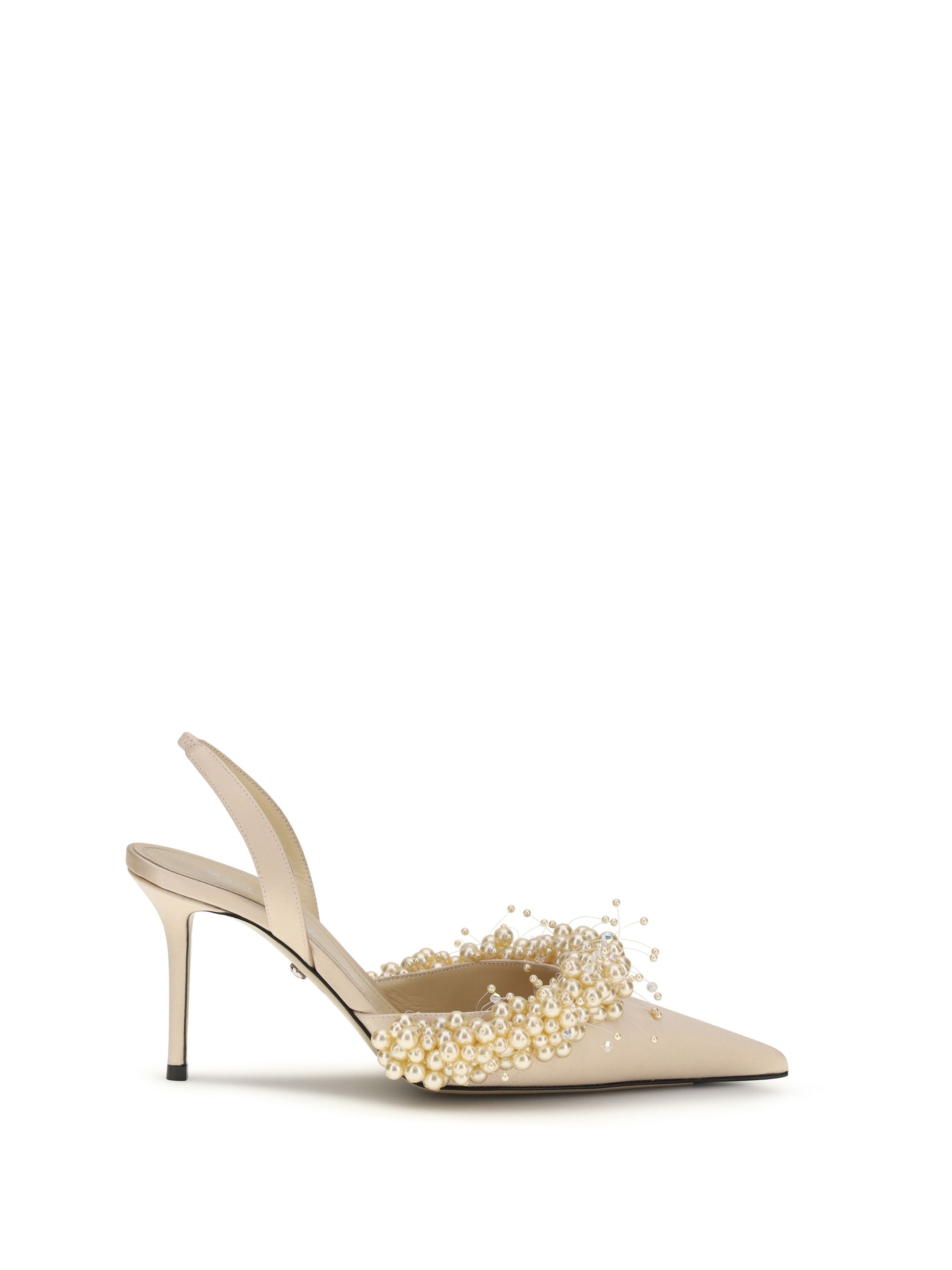 MACH & MACH Slingback Pumps with pearls Size US 6 / IT 36 - 1 Thumbnail