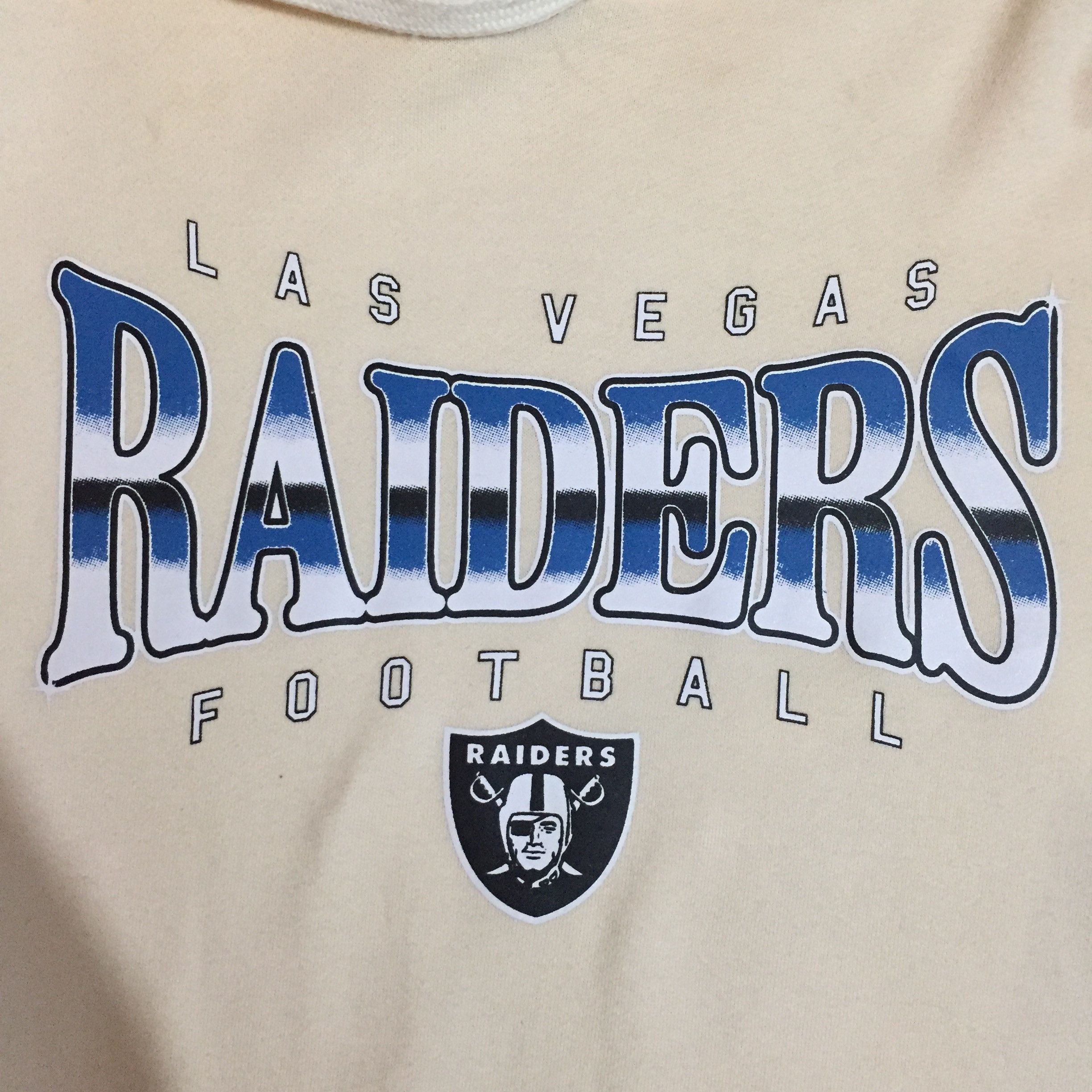 NFL NFL Hoodie Raiders by Reebok Cream Size US M / EU 48-50 / 2 - 2 Thumbnail