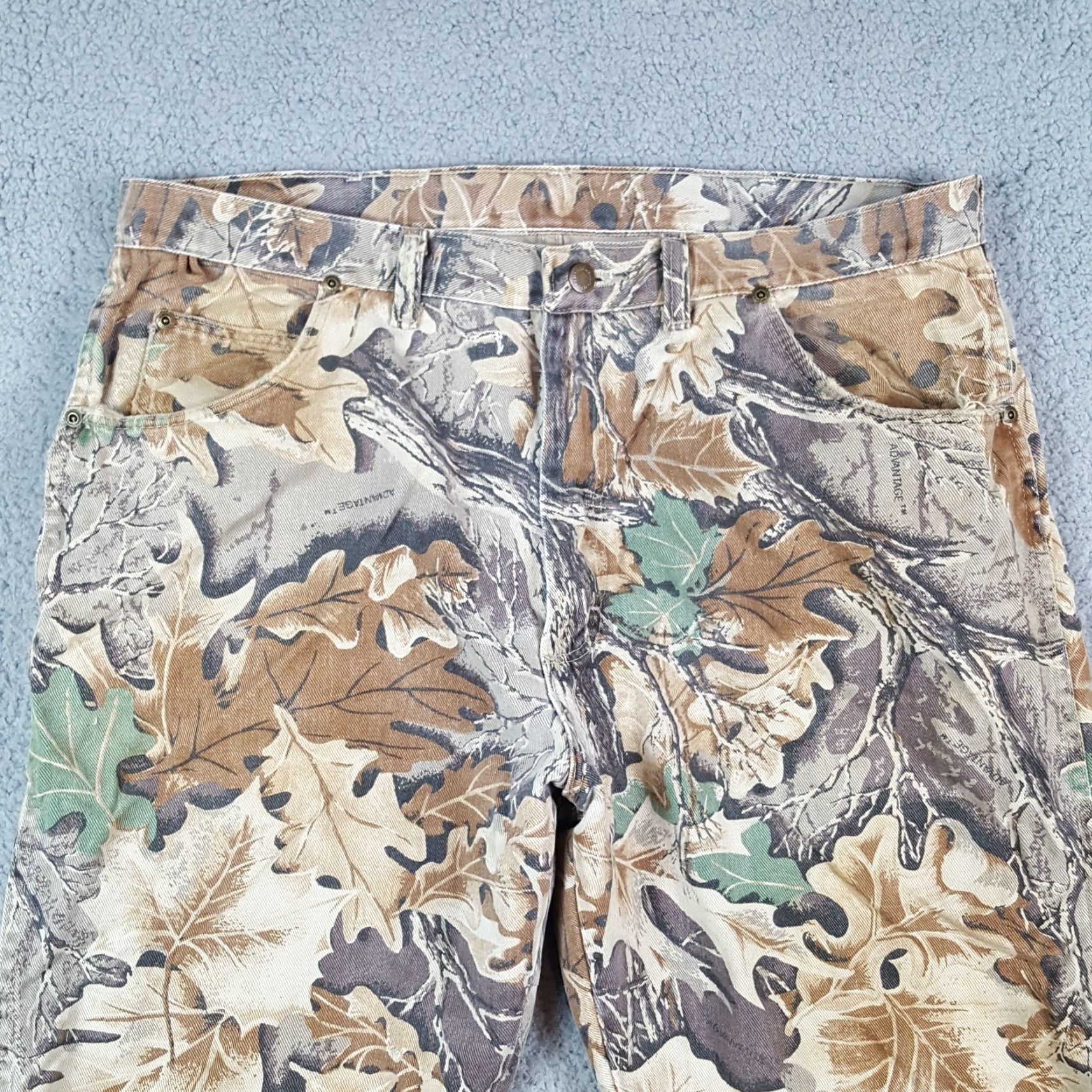 Wrangler VINTAGE Wrangler Pants Men 38x31 Camouflage Camo 90s Grunge Y2K Outdoor Hunting Casual Size US 38 / EU 54 - 2 Thumbnail