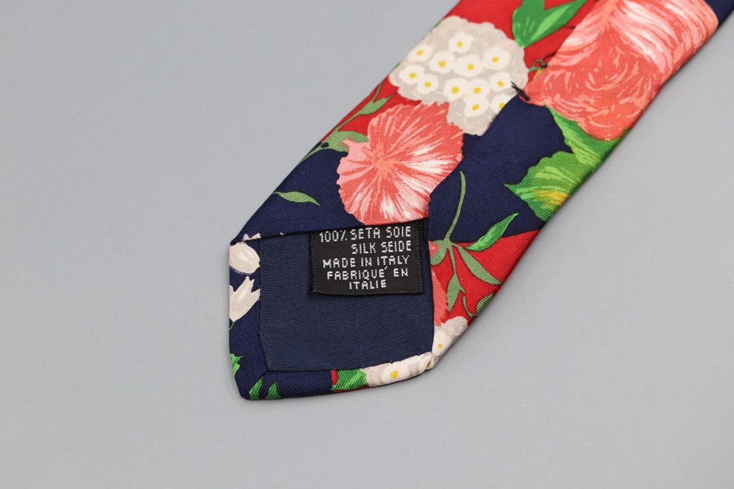 Kenzo Vintage Kenzo Paris Floral Silk Tie Size ONE SIZE - 5 Thumbnail