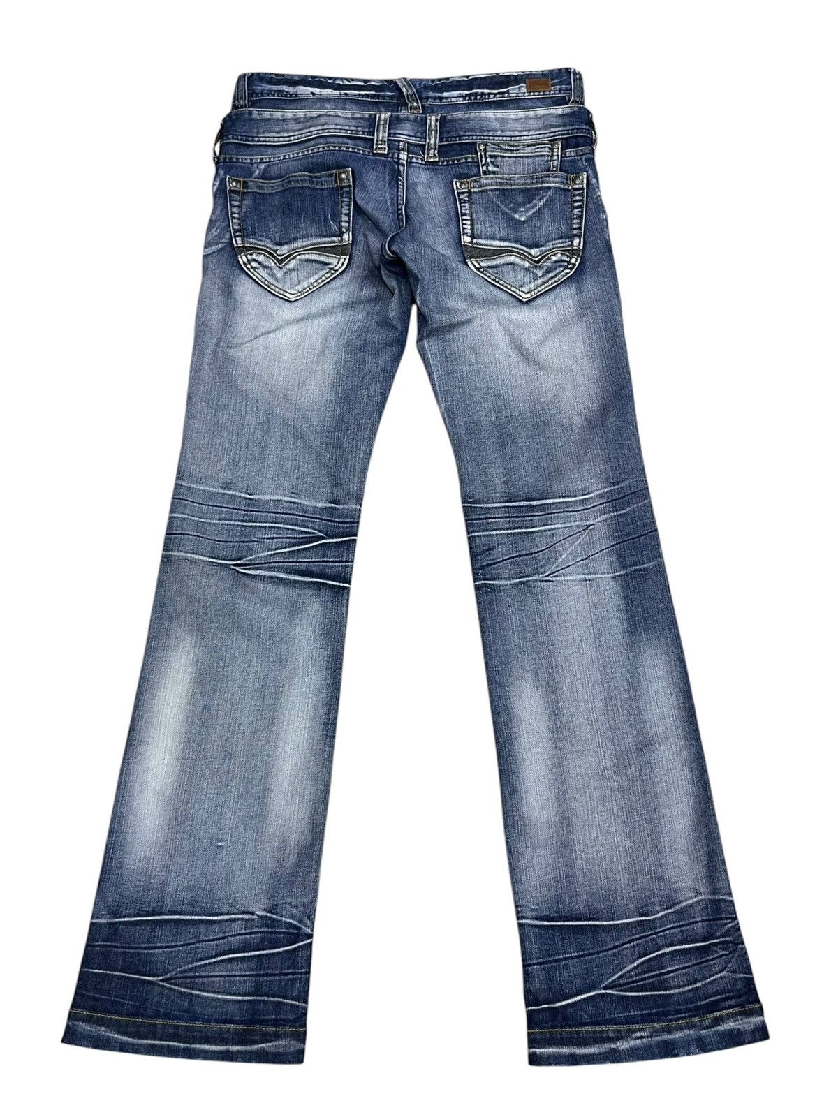 Nicole Club 🔥Vtg Nicole Club For Men Archival Double Waist Flare Denim Size US 31 - 2 Thumbnail