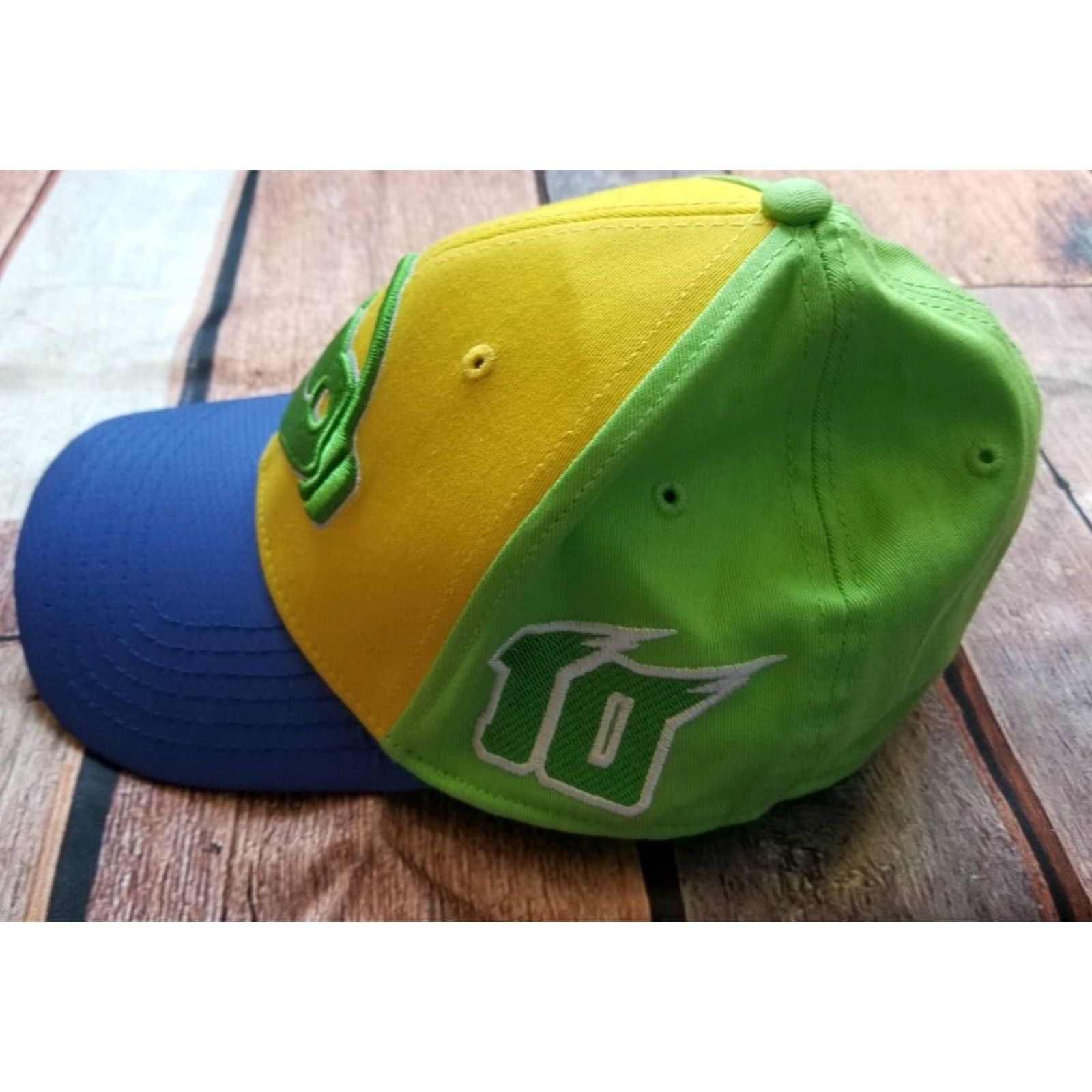 Vintage Overwatch Bioworld Lucio Frog Hat Cap Flex Fitted Neon Panel Size ONE SIZE - 4 Thumbnail