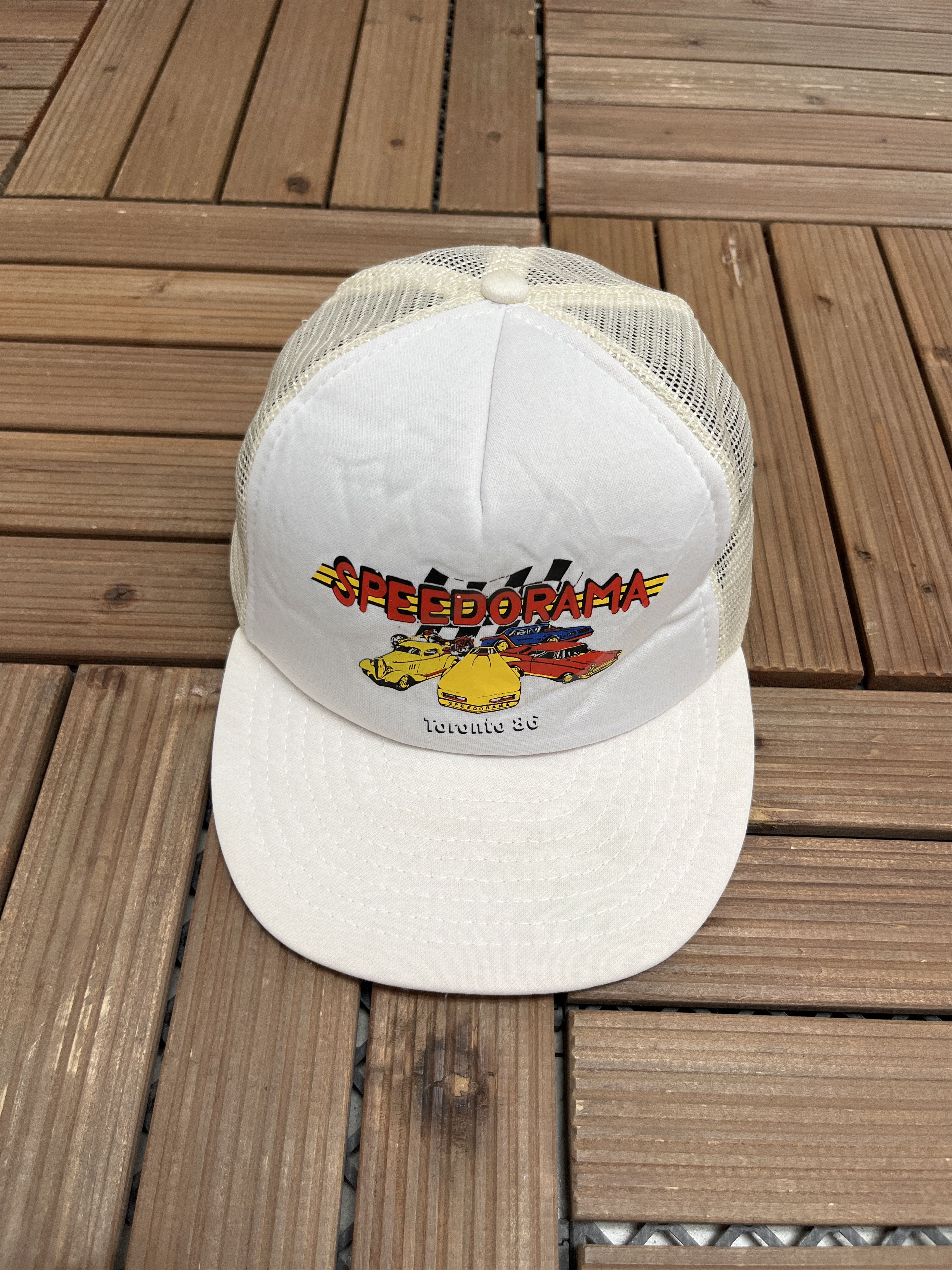 Vintage Speedorama Toronto '86 Vintage Trucker Hat Size ONE SIZE - 2 Thumbnail