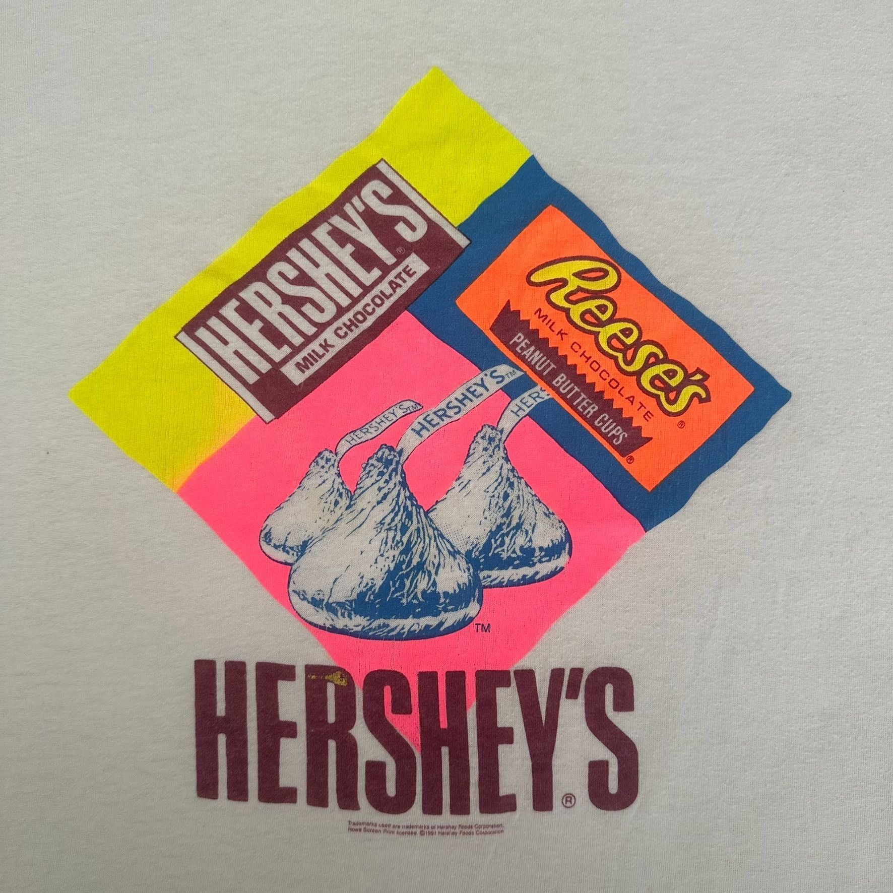 Vintage Vintage 90s Hershey’s Reese’s T-Shirt Chocolate Promo Neon T Size US L / EU 52-54 / 3 - 2 Thumbnail
