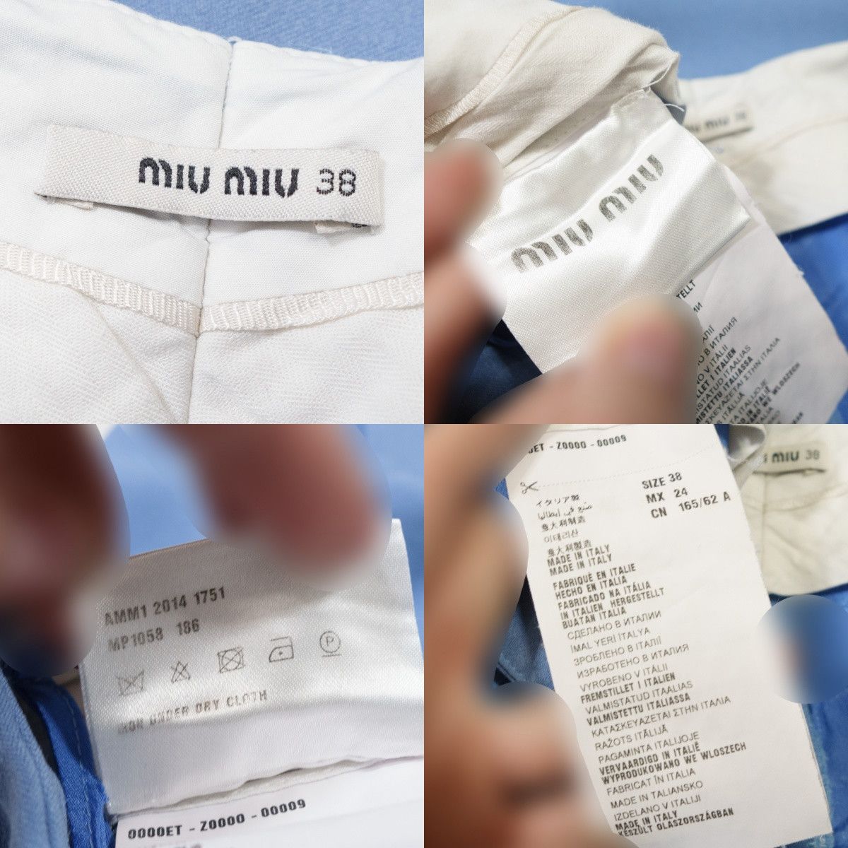 Miu Miu High-Waisted Flared Viscose Pants Size 26" / US 2 / IT 38 - 10 Thumbnail