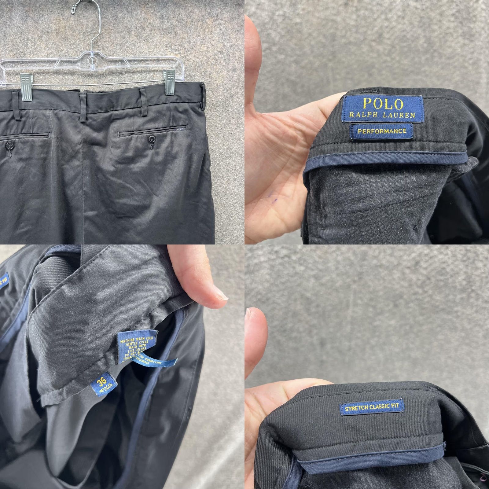 Polo Ralph Lauren Polo Ralph Lauren Shorts Mens 36 Black Performance Stretch Chino Classic Fit Polo Logo Front Pockets Flat Front Casual Mens Size US M / EU 48-50 / 2 - 8 Thumbnail