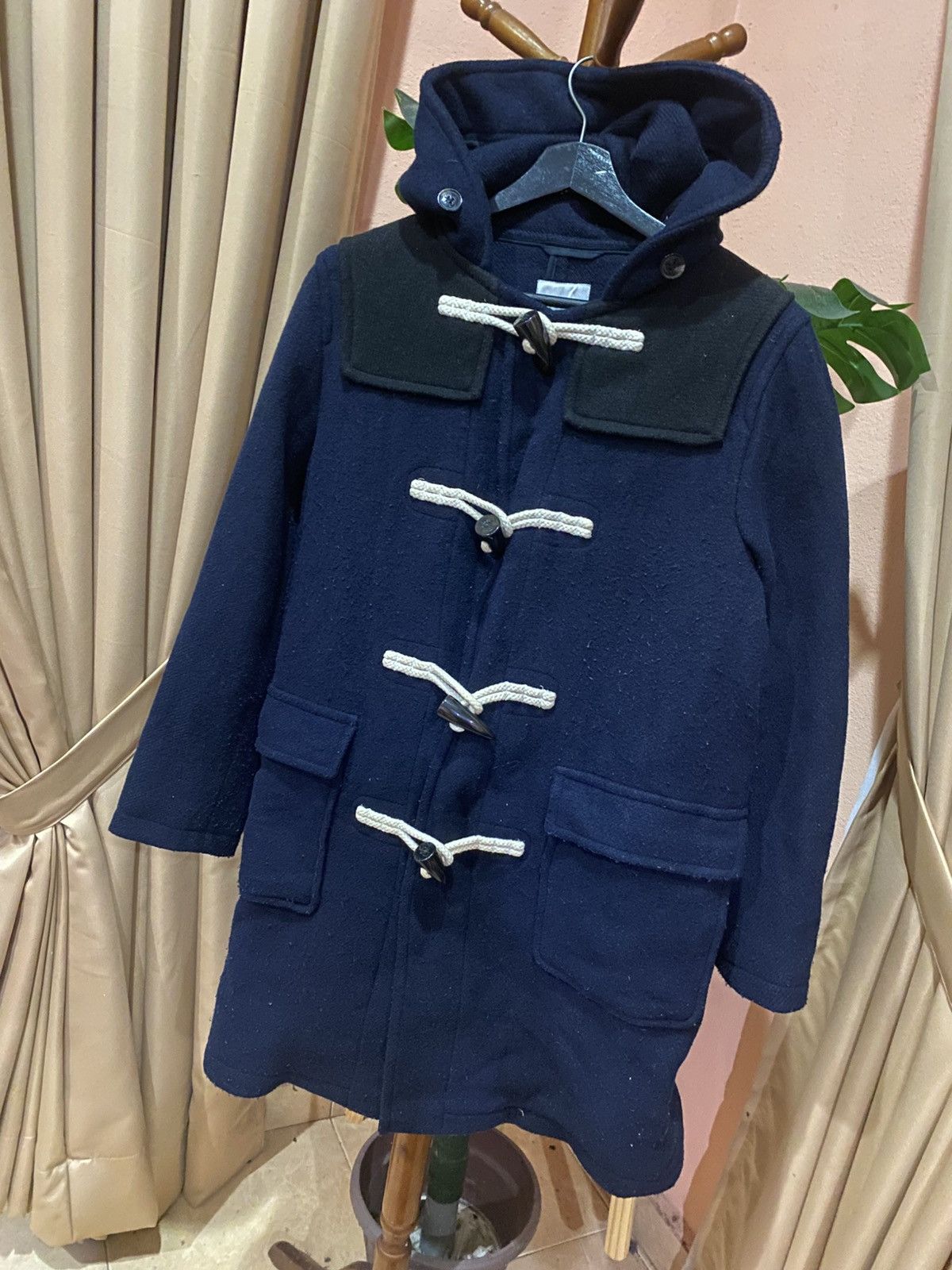 JW Anderson × Uniqlo J.W. Anderson x Uniqlo Navy Blue Duffle Coat Classic Toggle Size US M / EU 48-50 / 2 - 2 Thumbnail