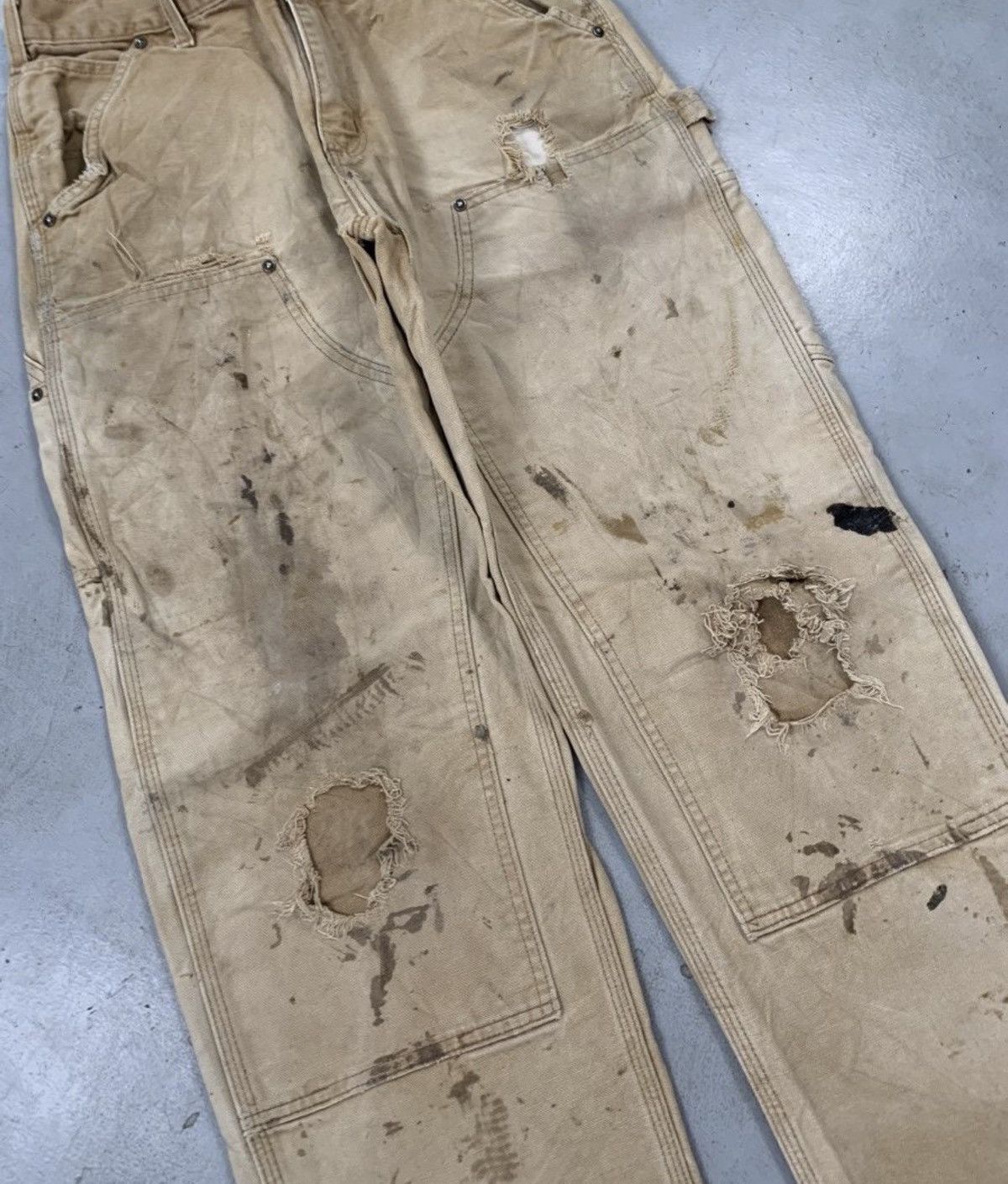 Carhartt Vintage carhartt b136 brn double knee denim Size US 32 / EU 48 - 3 Thumbnail