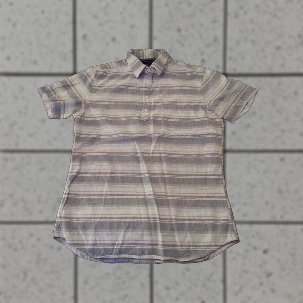 Banana Republic VINTAGE? Banana Republic Shirt Polo Gray Cotton Short Sleeve Mens S No? Size US S / EU 44-46 / 1 - 1 Thumbnail