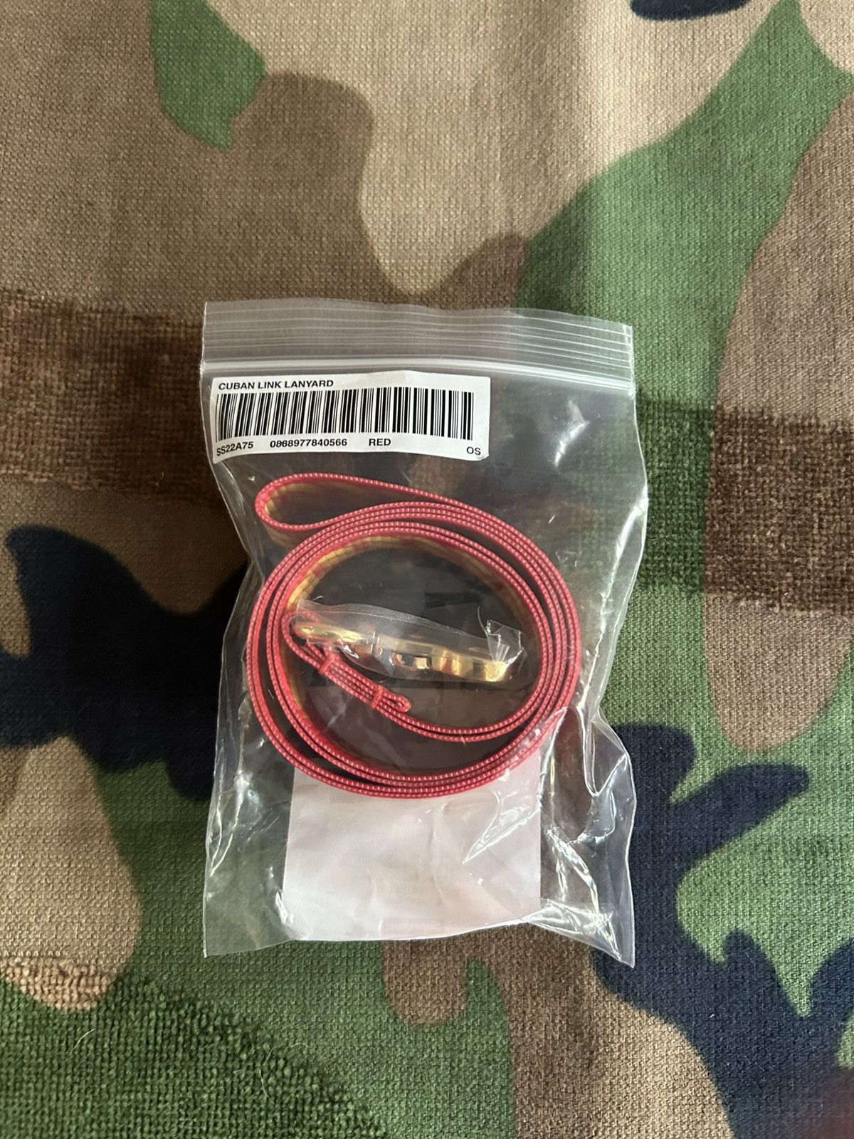 Supreme Supreme Cuban Links Lanyard Red SS22 Size ONE SIZE - 2 Thumbnail