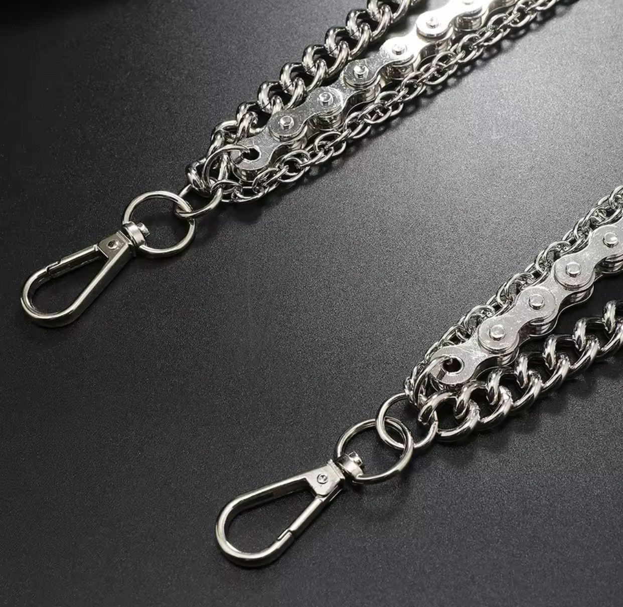 Jewelry 3 Styles Layered Punk Jean Chains Size ONE SIZE - 4 Thumbnail