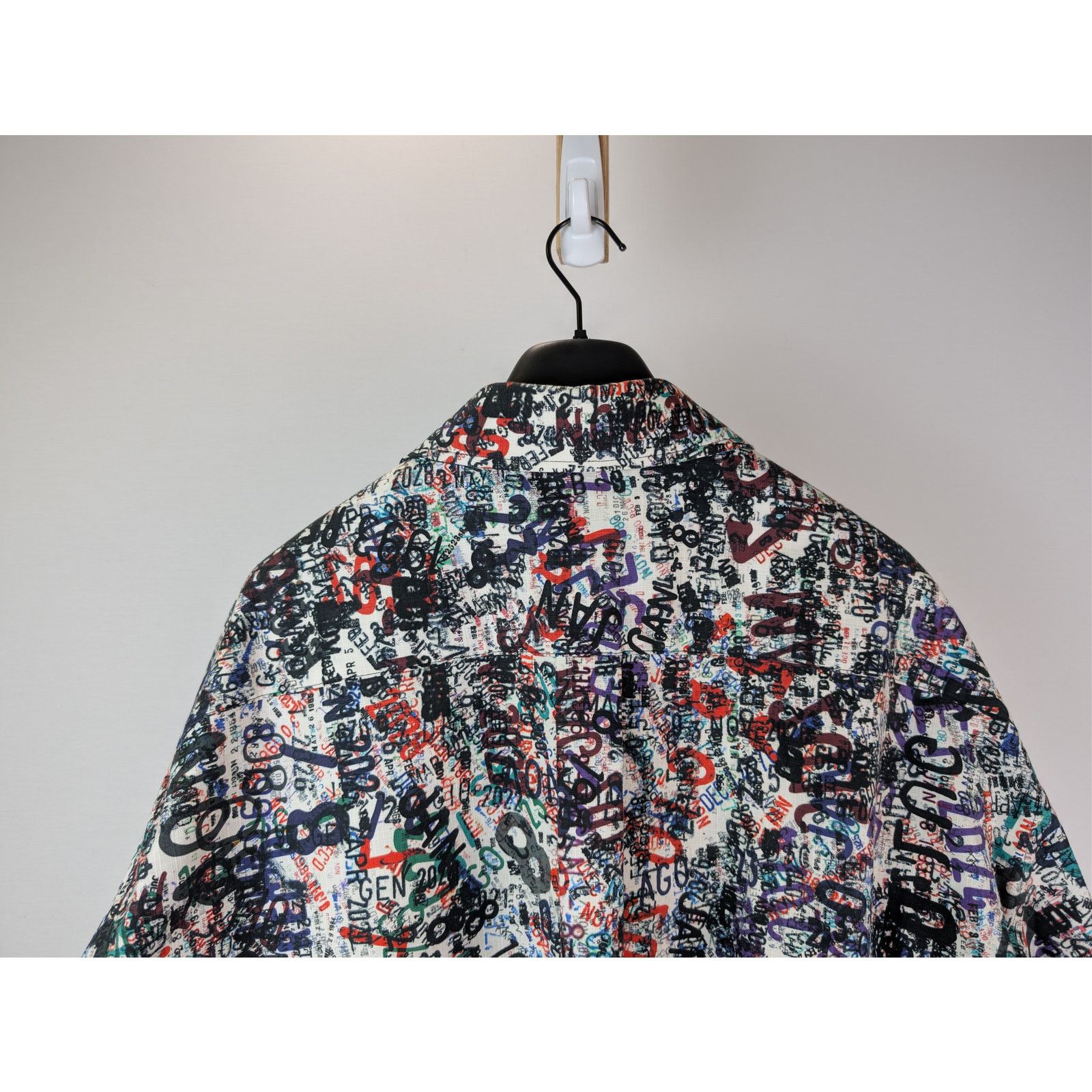 Bottega Veneta o1rshd1 Cotton Wool Date Memory Print Shirt in Chalk / Multi Size US L / EU 52-54 / 3 - 11 Thumbnail