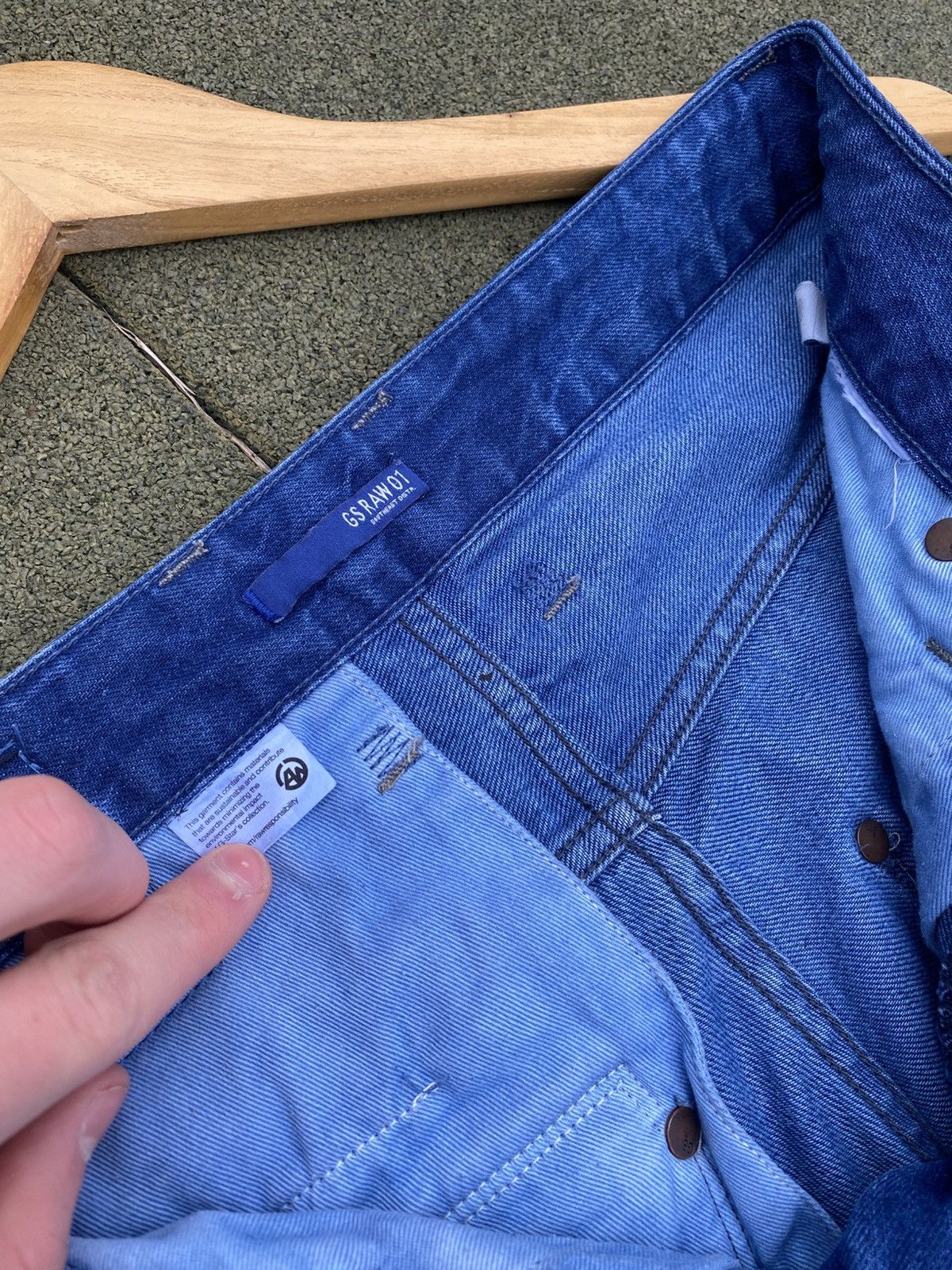 G-Star × Vintage Rare G-Star RAW 5204 Italy Jeans, Vintage GStar Raw 01 Size US 32 / EU 48 - 13 Thumbnail