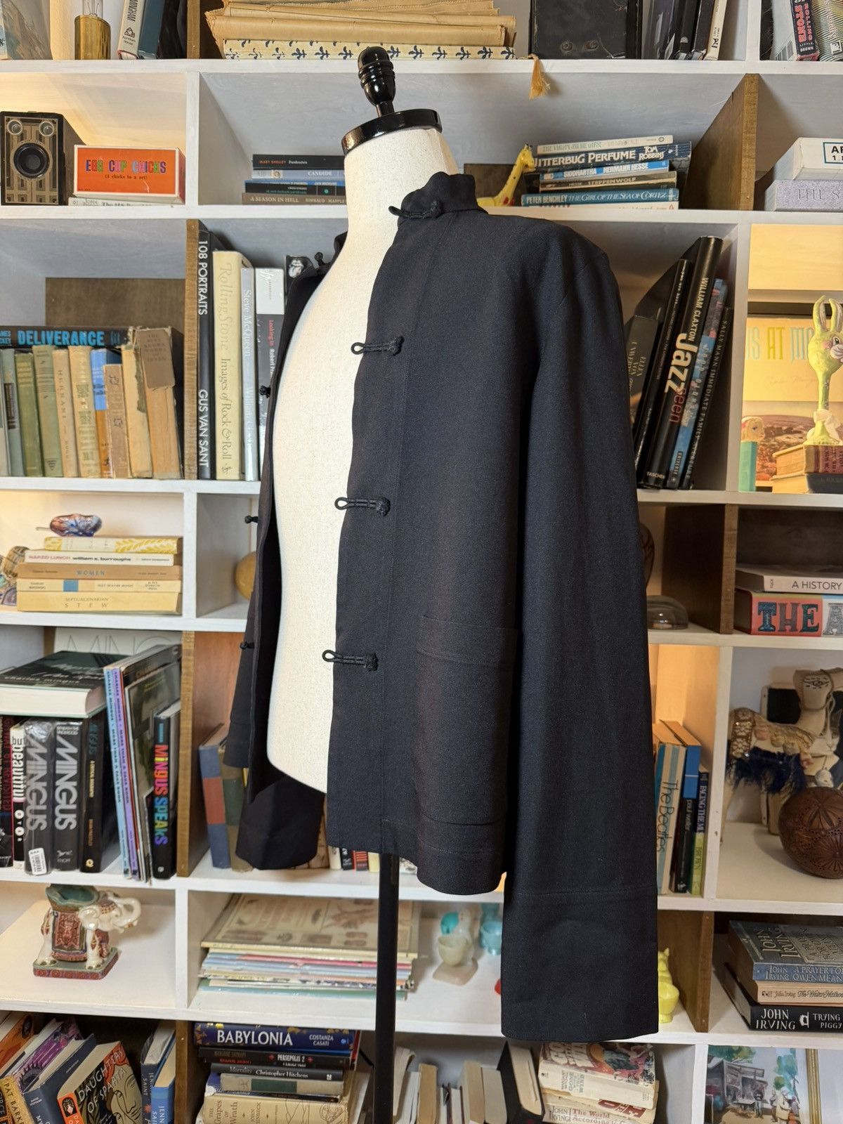 Comme des Garcons Black Comme Des Garcons Stand collar China button jacket Size US L / EU 52-54 / 3 - 6 Thumbnail