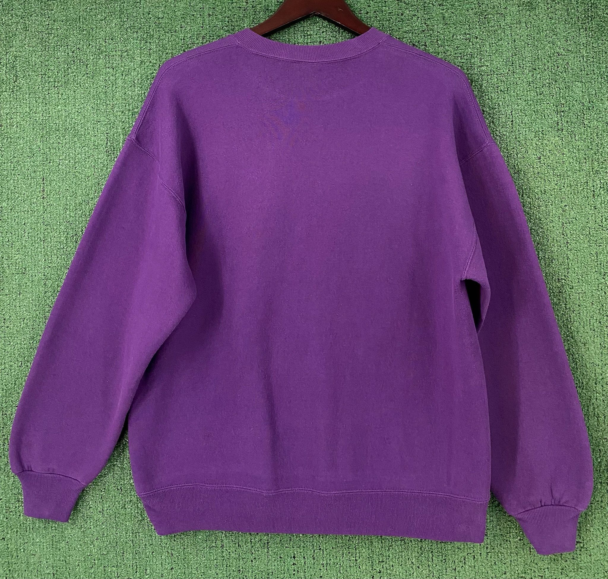 Jerzees 80’s Carousel Horse Purple Sweatshirt Womens Sz Large Size L / US 10 / IT 46 - 5 Thumbnail