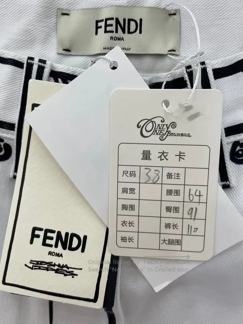 Fendi Fendi California Sky series black and white comic pants Size 37" - 5 Thumbnail