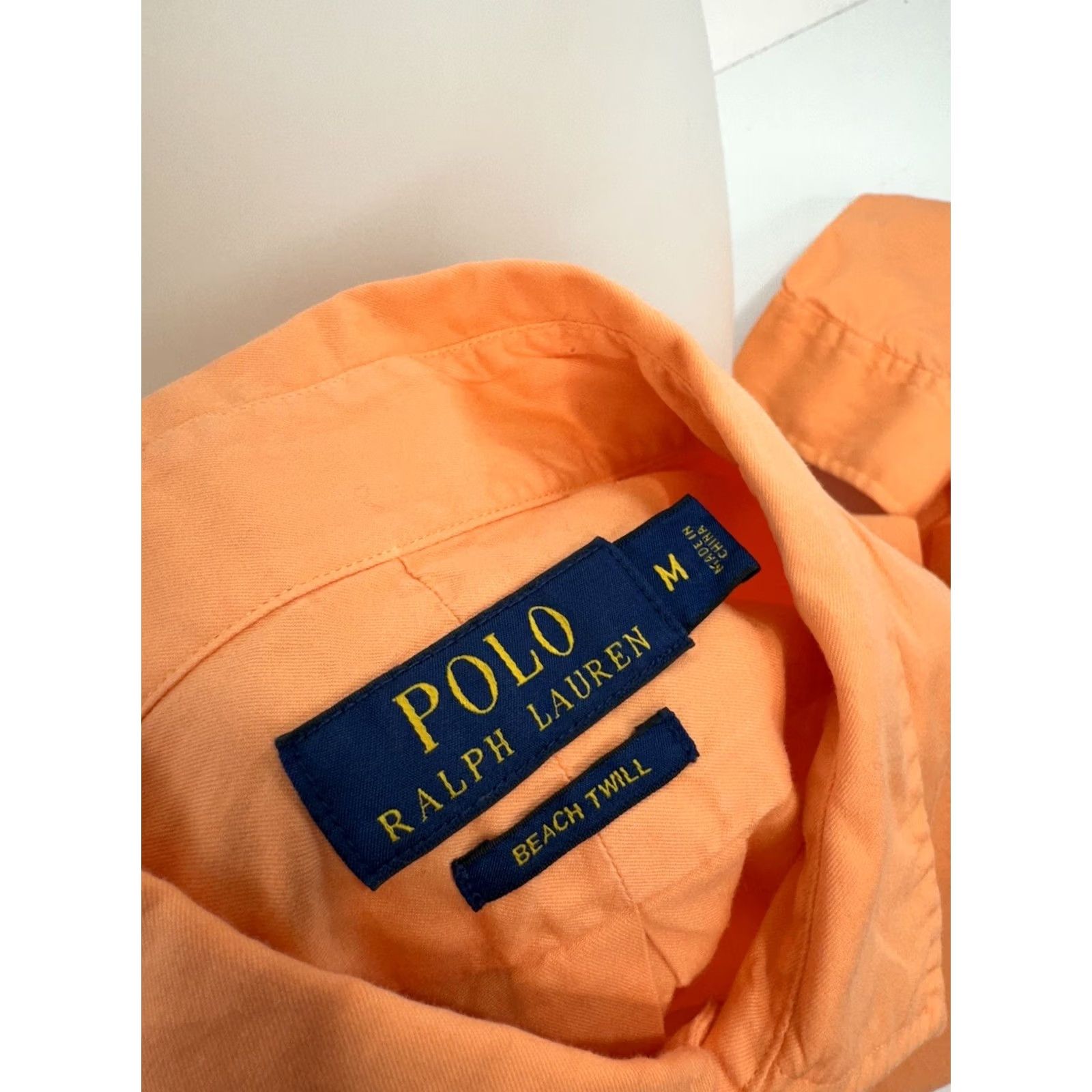 Polo Ralph Lauren Polo Ralph Lauren Shirt Mens M Beach Twill Salmon Pinkish Orange New w Tags Tag N Size US M / EU 48-50 / 2 - 4 Thumbnail