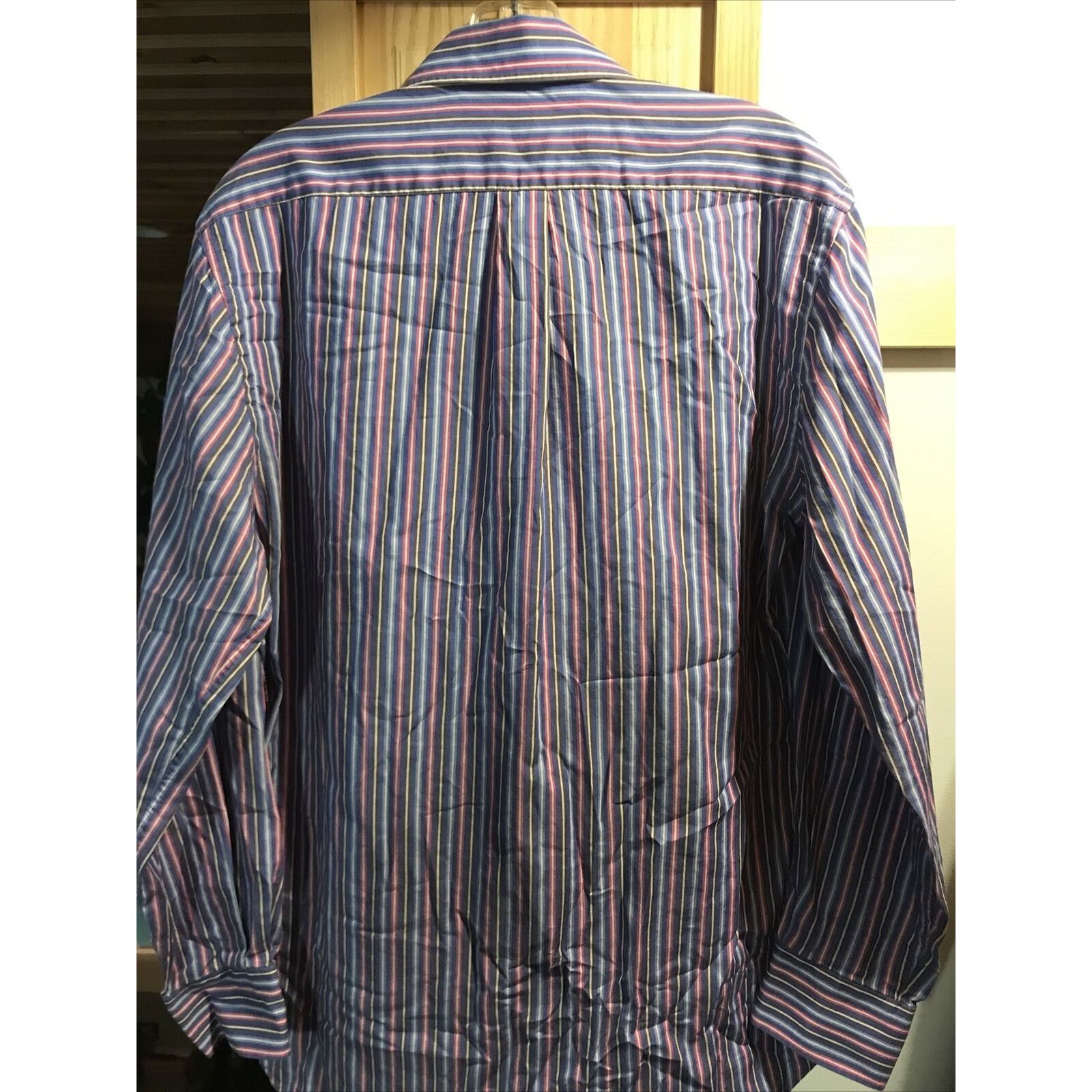 Peter Millar Peter Millar Men’s M Multicolor Striped Button Cotton Shirt Size US M / EU 48-50 / 2 - 9 Thumbnail