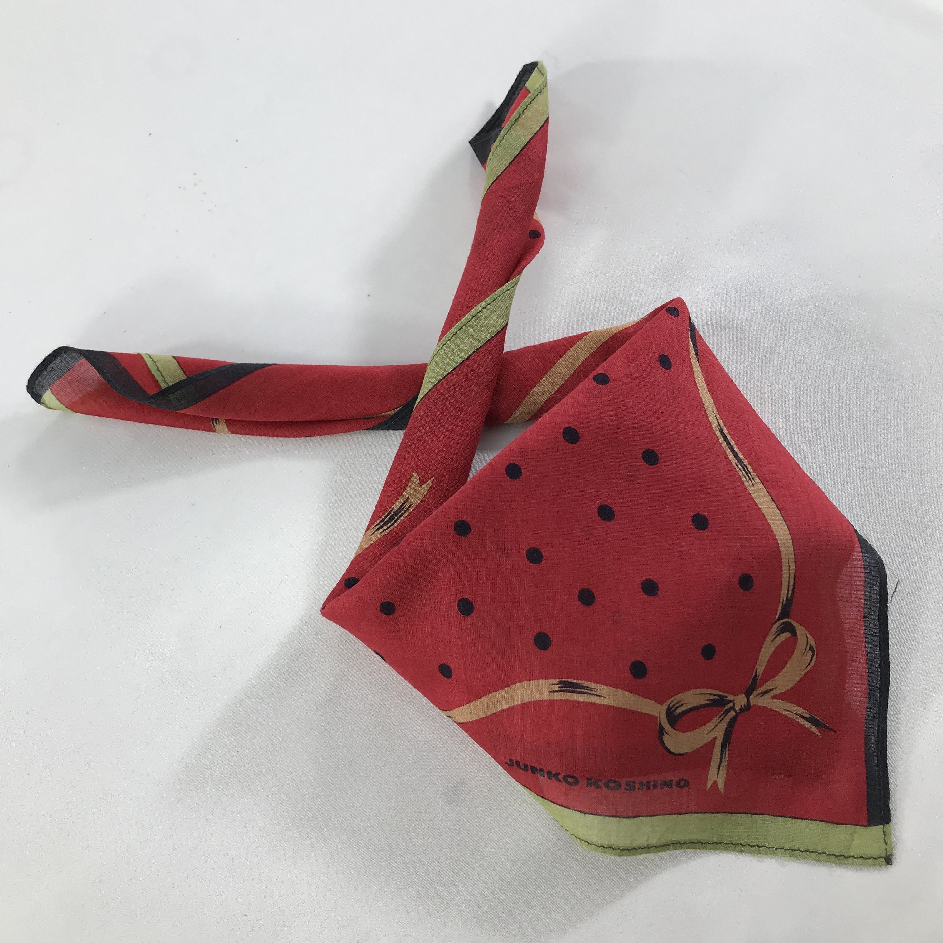 Mr. Junko × Vintage Junko Koshino Bandana / Handkerchief / Neckerchief - S1432 Size ONE SIZE - 4 Thumbnail