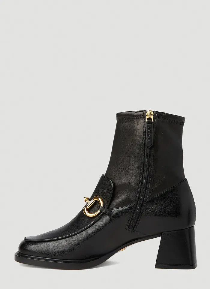 Gucci o1s1wg110925 Boots With Horsebit in Black Size US 4.5 / IT 34.5 - 3 Thumbnail