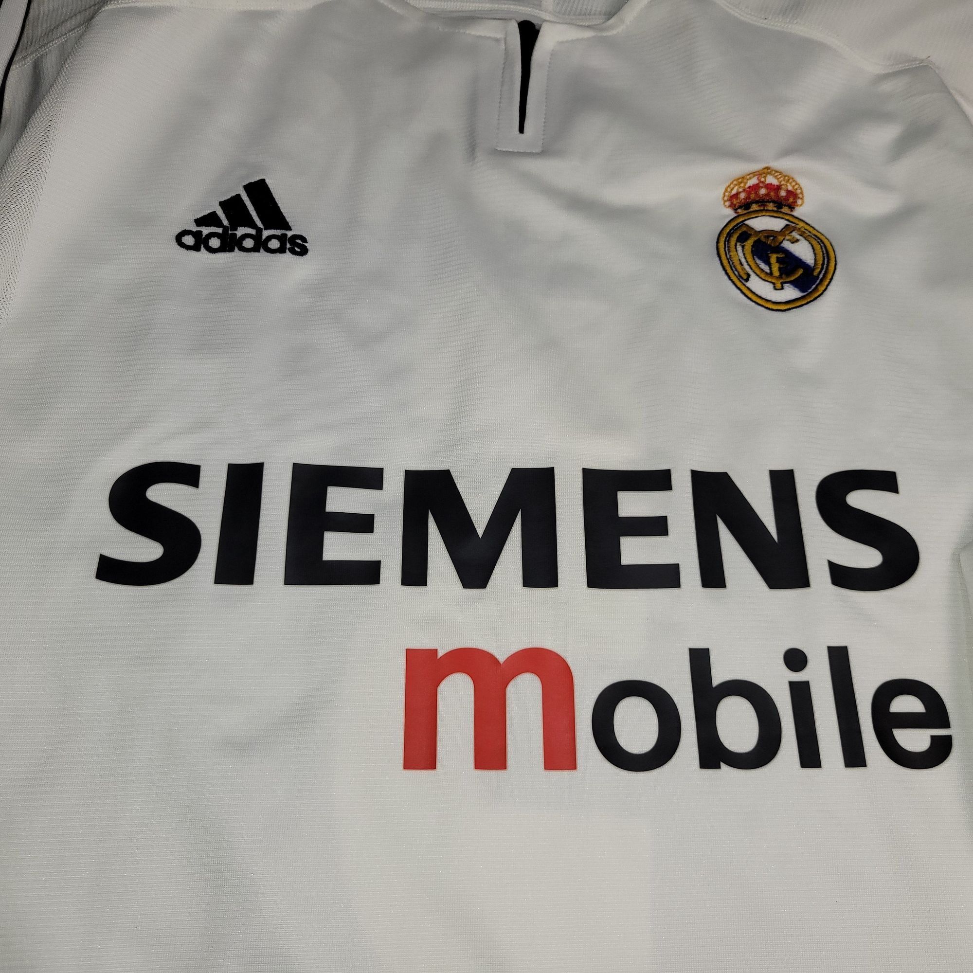 Adidas Zidane Real Madrid 2003 2004 UEFA Long Sleeve Soccer Jersey Size US XL / EU 56 / 4 - 3 Thumbnail