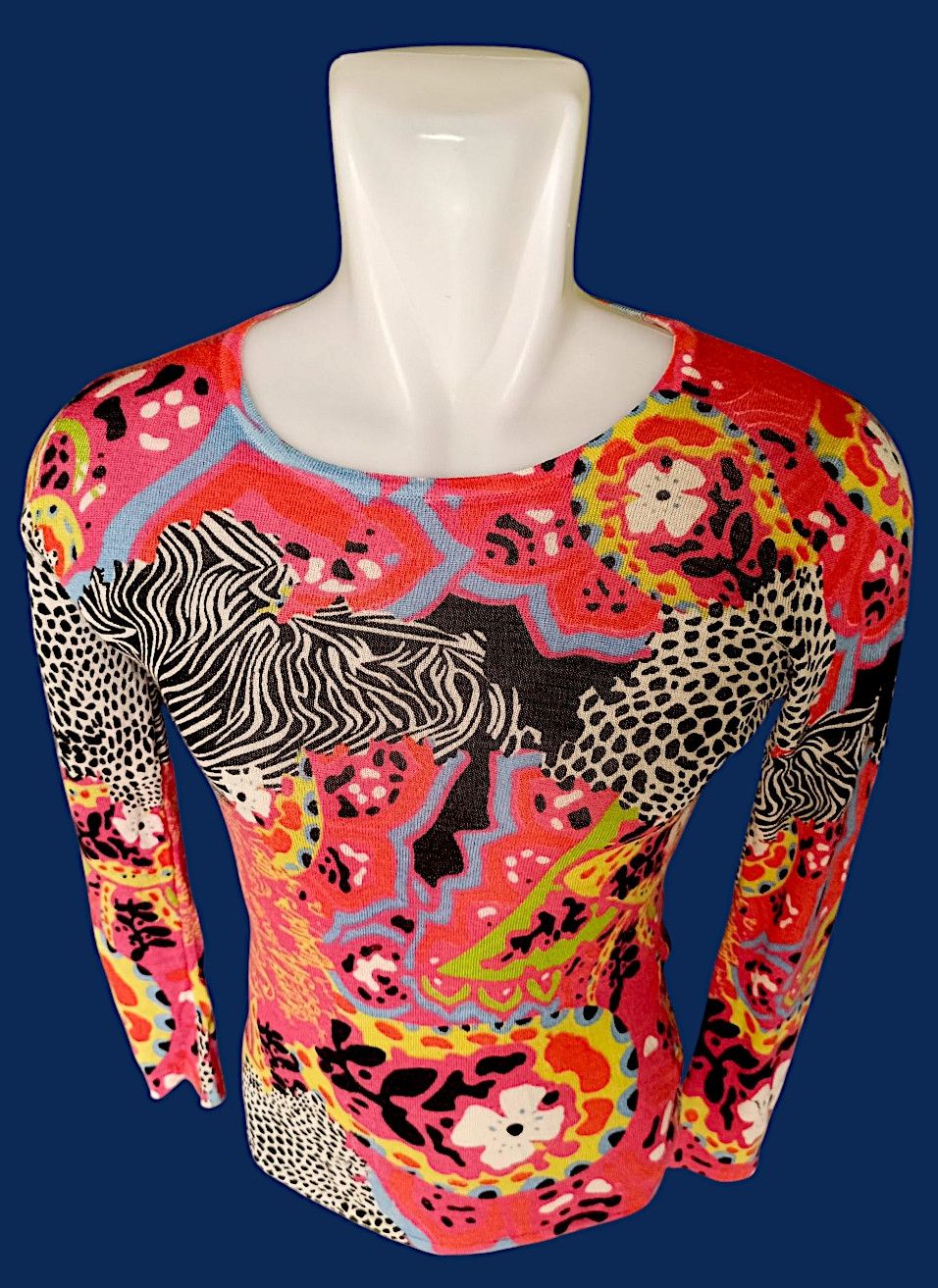 Japanese Brand UNKNOWN BRANDS Full print Long Sleeve T Shirt Y2K Style Size US M / EU 48-50 / 2 - 22 Thumbnail