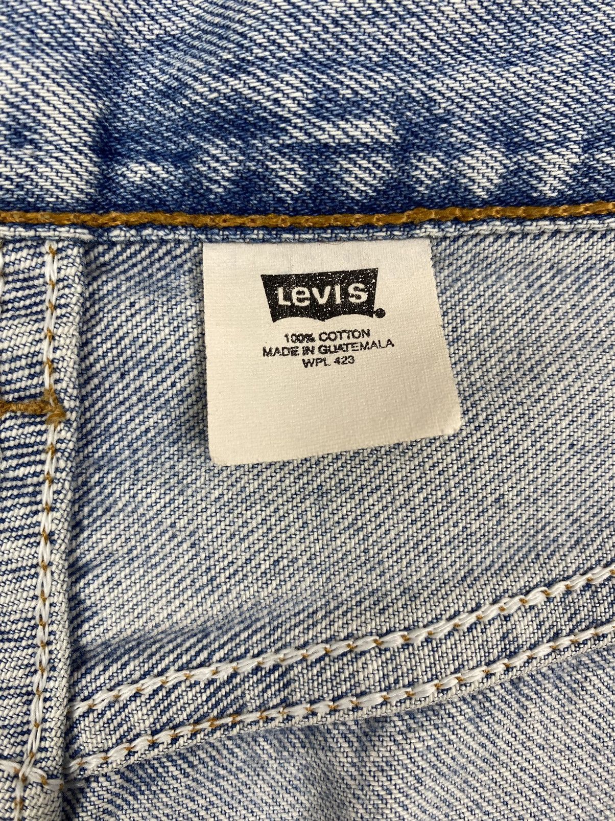 Levi's 2000s Vintage Distressed Levi’s 501 Washed Blue Denim Pants Size US 33 - 6 Thumbnail