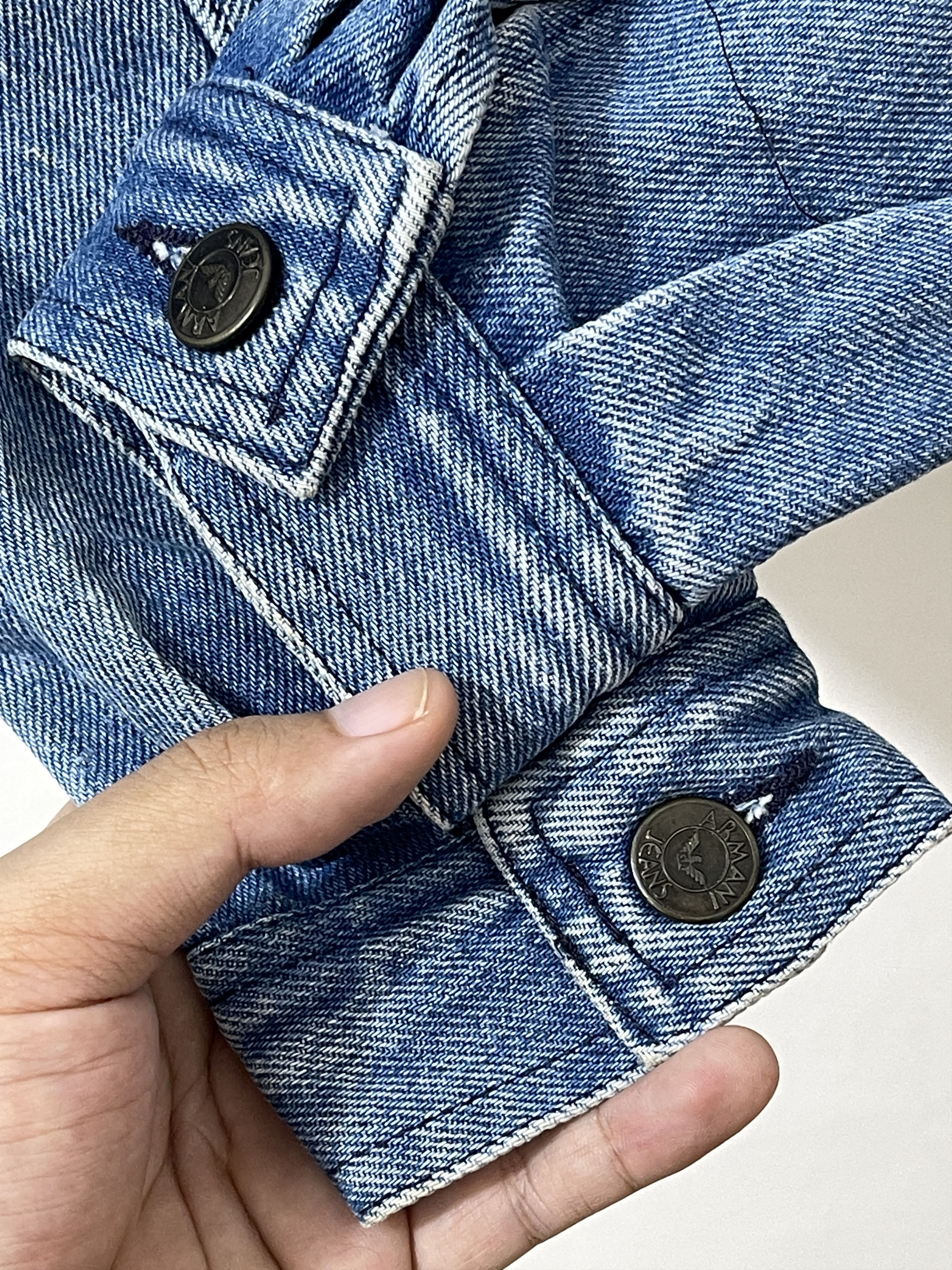 Armani Vintage 80s Armani Jeans Archive 10th Anniv Denim Jacket Size US S / EU 44-46 / 1 - 5 Thumbnail