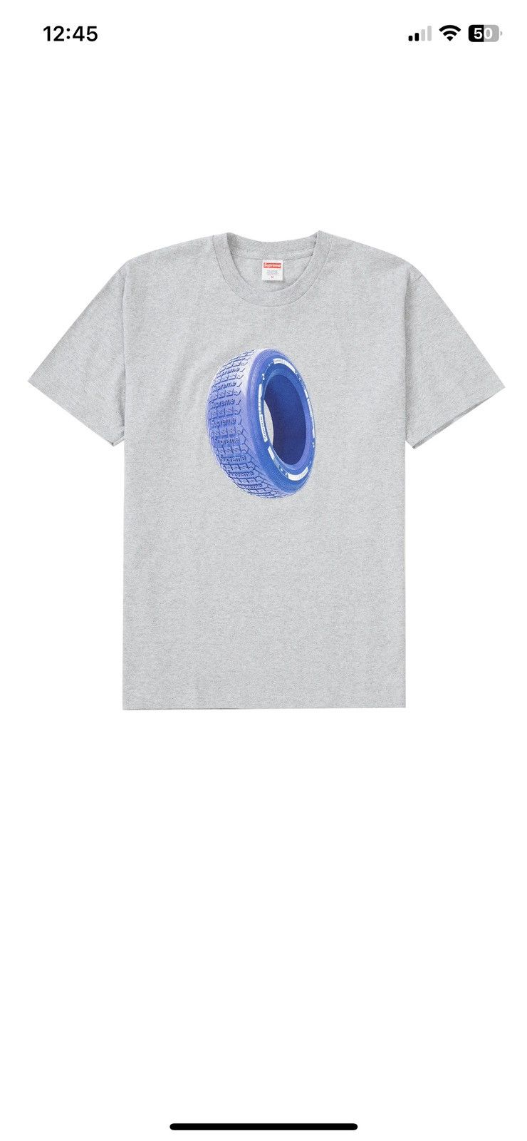 Supreme Supreme tires tee grey Size M, NEW Size US M / EU 48-50 / 2 - 1 Thumbnail