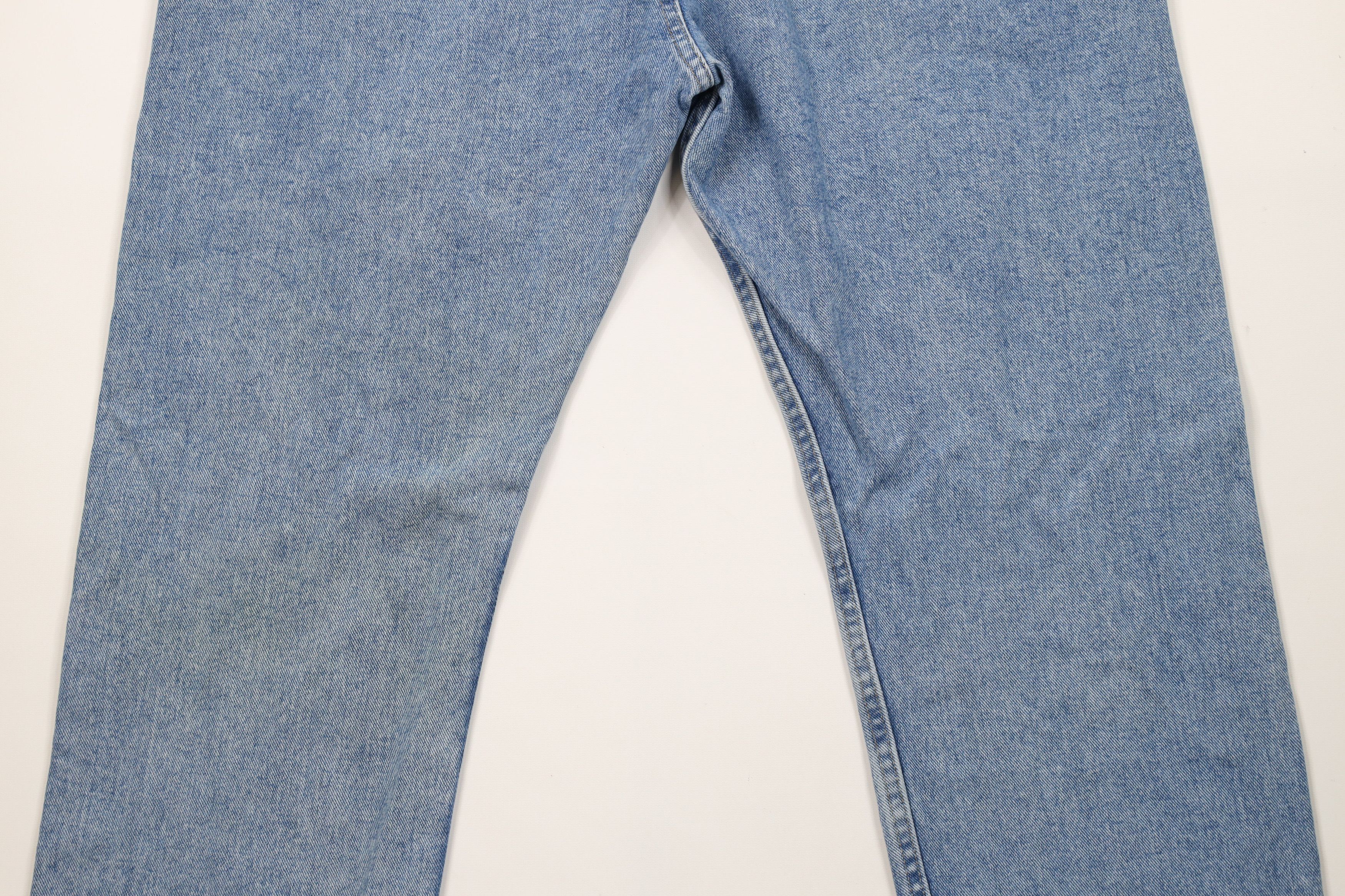 Vintage × Wrangler Vintage Wrangler Regular Wide Leg Denim Jeans Blue Cotton Size US 42 / EU 58 - 12 Thumbnail