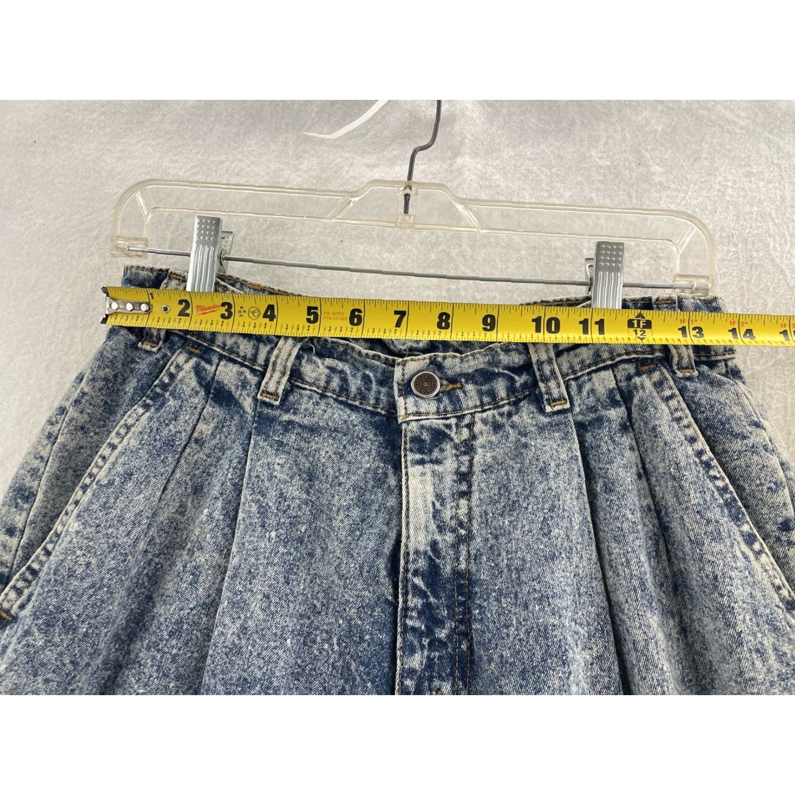 Levi's VINTAGE Levi's Silvertab Jeans Women 31x32 Blue Cotton Pleated Tapered USA 90s Womens Size 31" - 2 Thumbnail