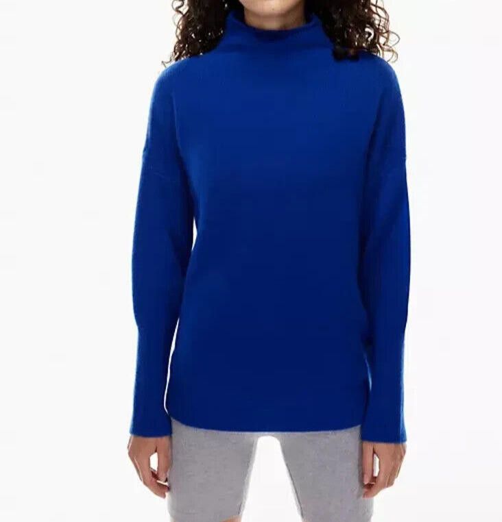 Designer Wilfred Small Bluebell Luxe Cashmere Jara Pullover Sweater Size S / US 4 / IT 40 - 2 Thumbnail