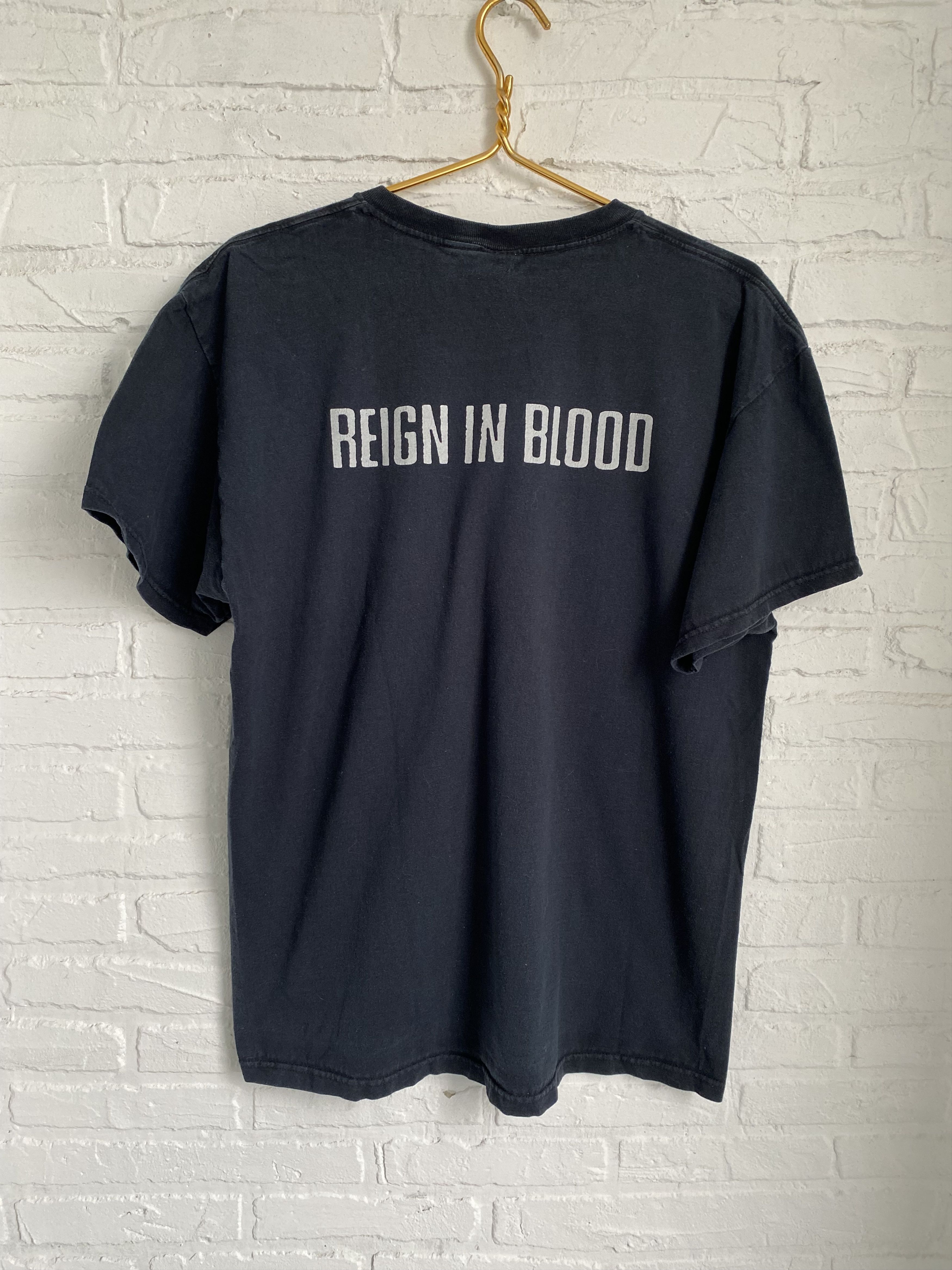 Band Tees × Vintage Vintage 2003 Slayer reign in blood t-shirt Size US XL / EU 56 / 4 - 8 Thumbnail