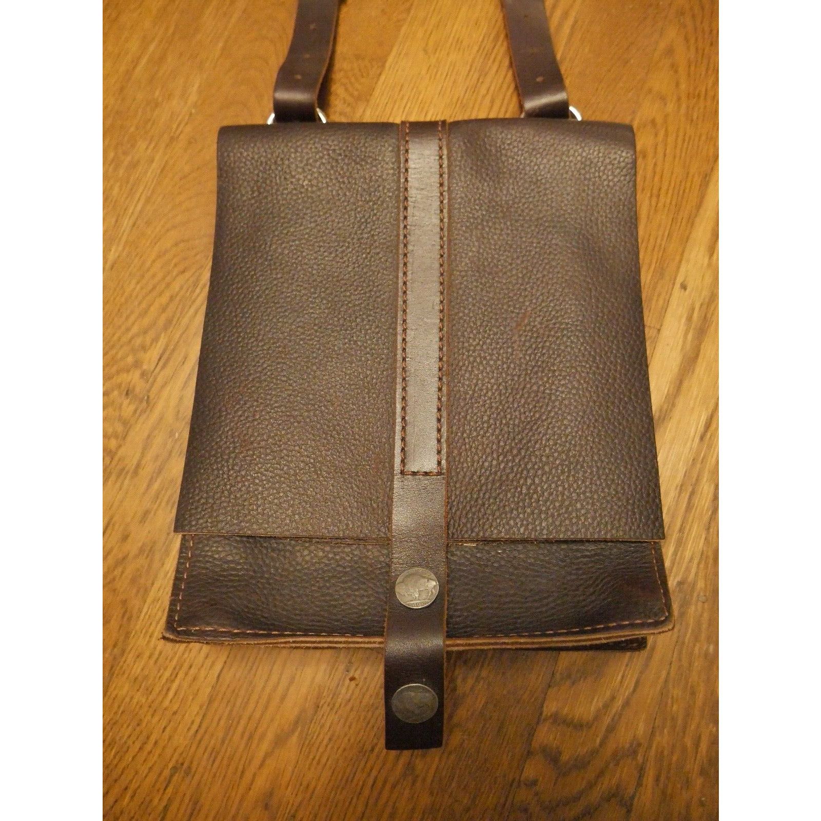 Vintage Vintage Stickman Leather Crossbody Bag USA BUFFALO NICKEL Size ONE SIZE - 3 Thumbnail