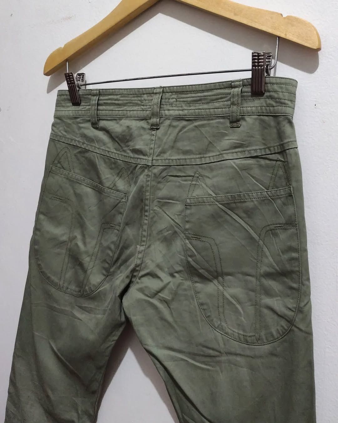 Issey Miyake Tsumori Chisato Green Utility Pants Curved Pockets Pants Size 30" / US 8 / IT 44 - 5 Thumbnail