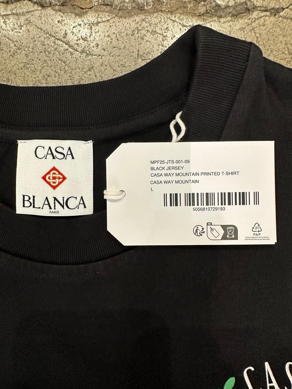 Casablanca CASABLANCA - Casa Way Mountain T-Shirt Black Size US L / EU 52-54 / 3 - 4 Thumbnail