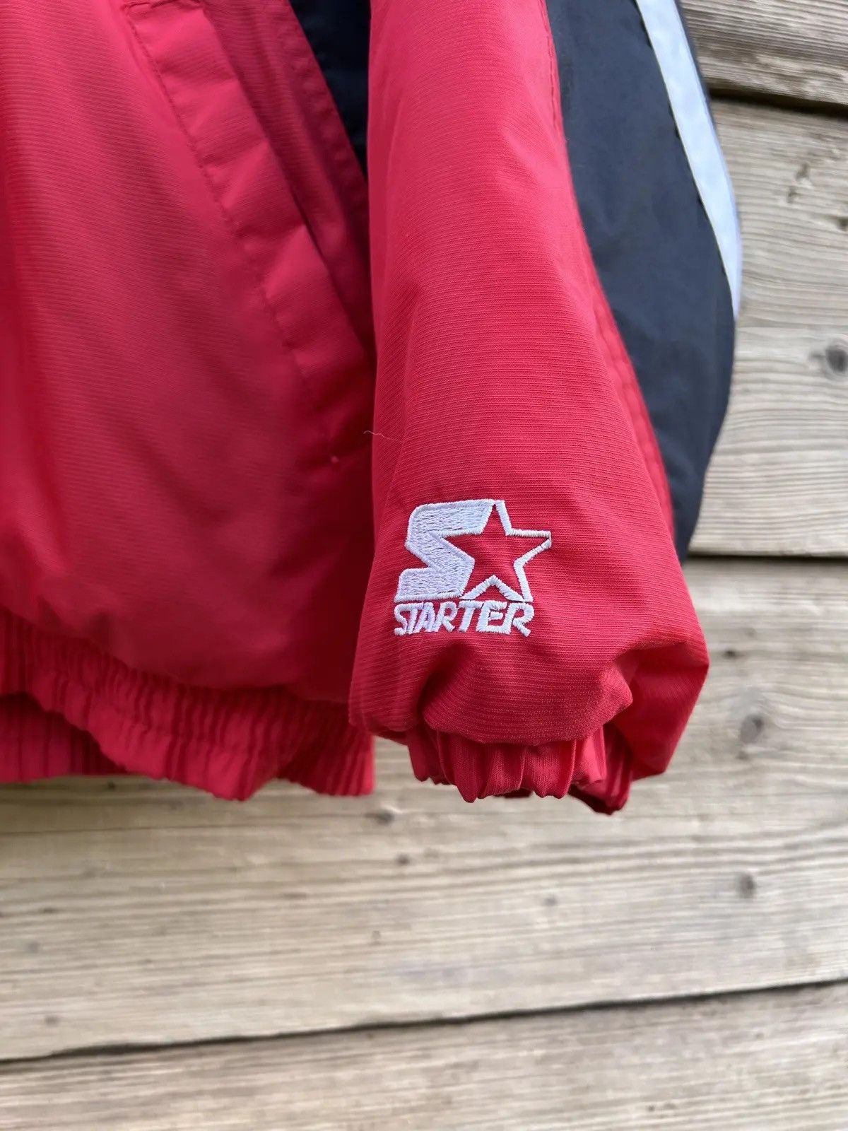 NHL 90s Vintage Starter Detroit Red Wings NHL Anorak Jacket Size US XL / EU 56 / 4 - 3 Thumbnail