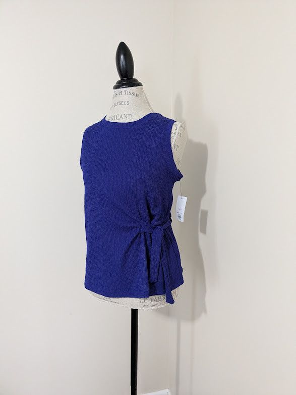 Nine West Nine West women's side knot knit tank NWT Size M / US 6-8 / IT 42-44 - 2 Thumbnail
