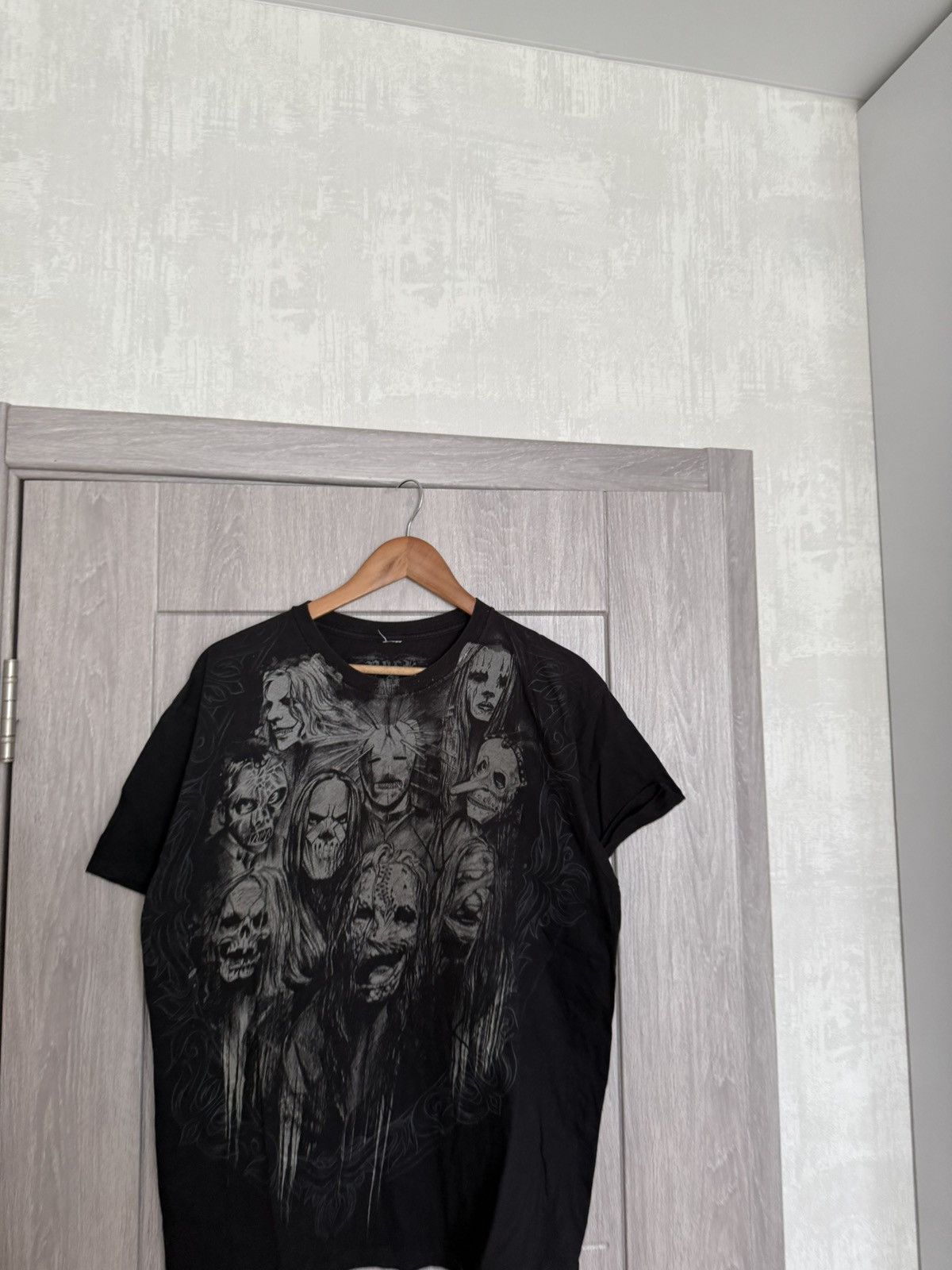 Slipknot Vintage Slipknot Overprinted Black Cotton T- Shirt Size US L / EU 52-54 / 3 - 2 Thumbnail