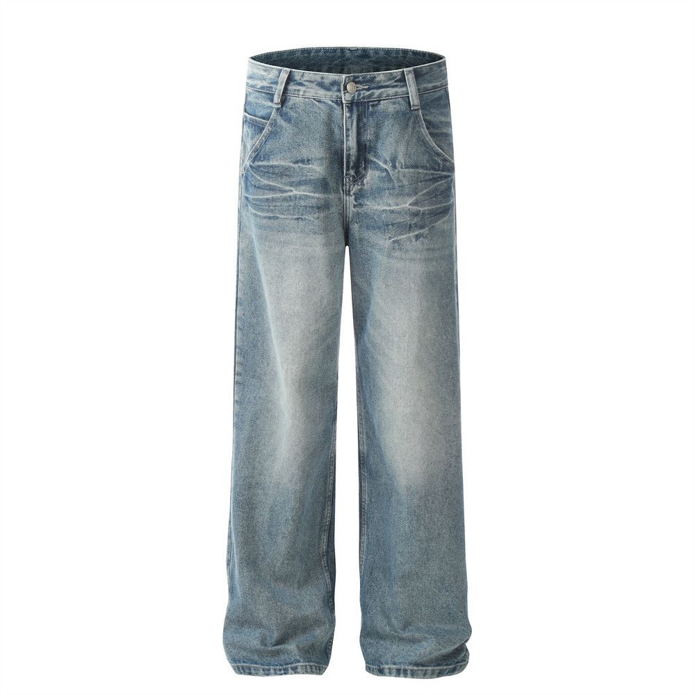 Japanese Brand × Jean Men's punk casual wide-leg washed gradient loose jeans Size US 32 / EU 48 - 1 Thumbnail