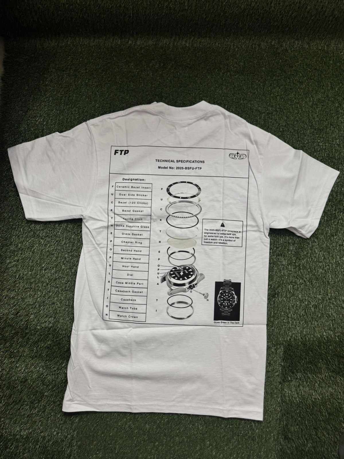 Fuck The Population FTP Technical Specs Tee Black (Size Medium) Size US M / EU 48-50 / 2 - 1 Thumbnail