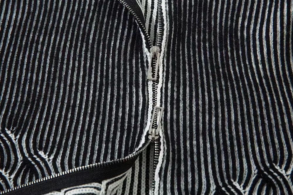 Designer × Vintage Streetwear Design Washed Zipper Retro Jacket Sweater Size US L / EU 52-54 / 3 - 5 Thumbnail