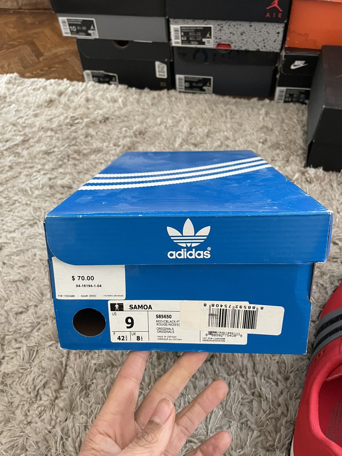 Adidas Adidas Samoa Red/Black/Grey Size US 9 / EU 42 - 10 Thumbnail
