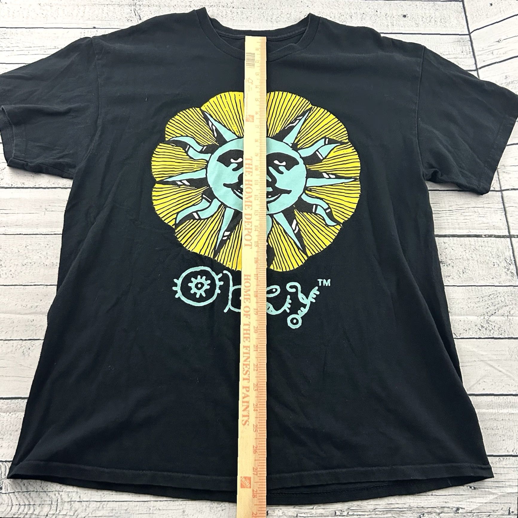 Obey Obey Sun Short Sleeve T Shirt Men's XL Black Size US XL / EU 56 / 4 - 3 Thumbnail