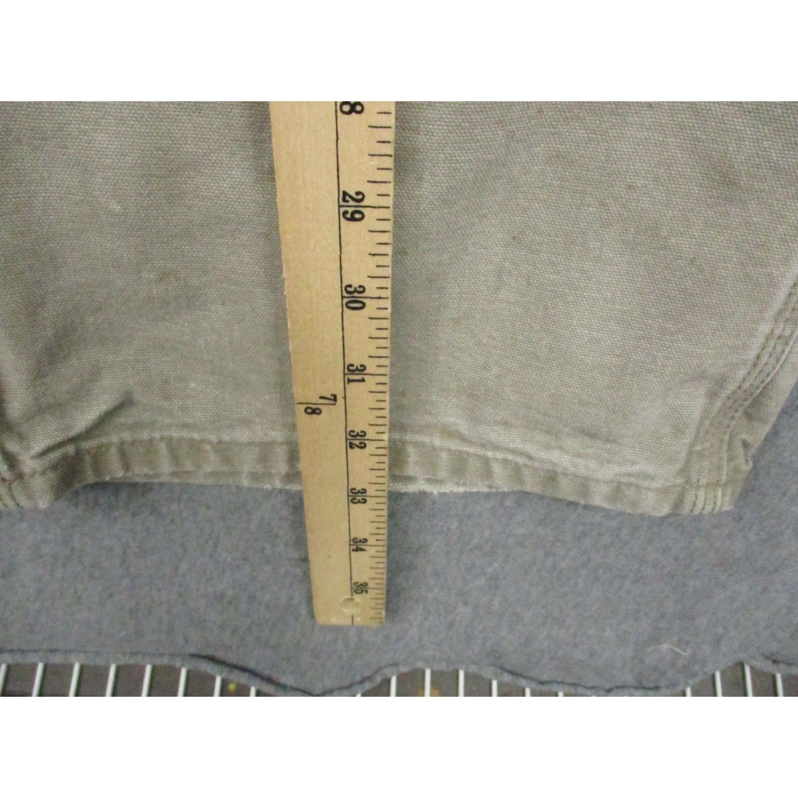 Carhartt Carhartt Pants Mens 42x34 Beige Dungaree Canvas Work Utility Cotton Relaxed Straight 42 Beige Workwear Casual Mens Size US 42 / EU 58 - 5 Thumbnail