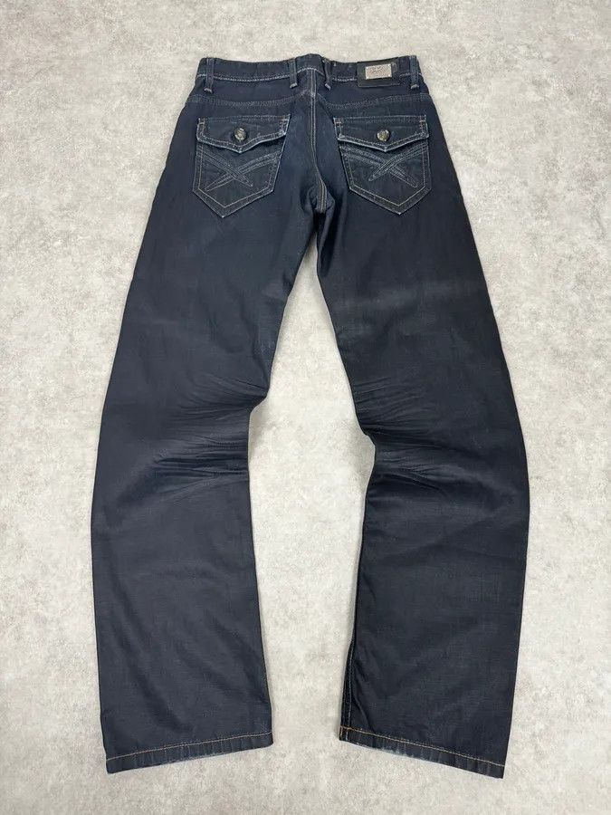 Vintage 2000s Black Waxed Effect Obscure Denim Jeans Size US 32 / EU 48 - 5 Thumbnail