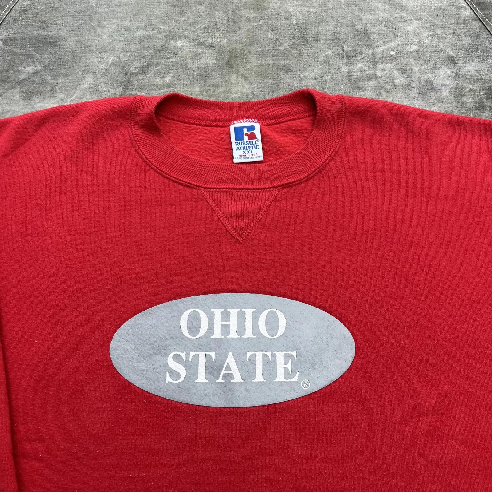 Russell Athletic × Vintage Vintage Russell Athletic Ohio State University Sweatshirt Size US XXL / EU 58 / 5 - 3 Thumbnail